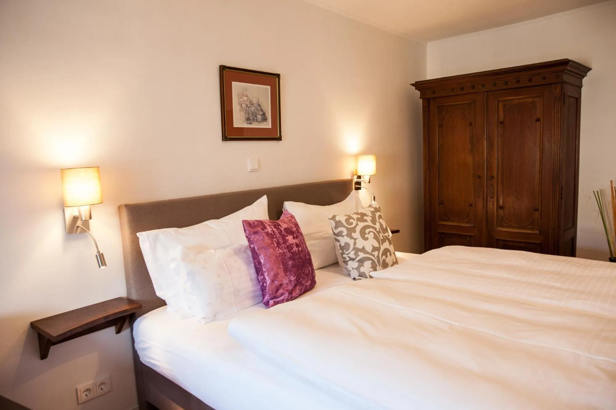 Bed in Gasthof zum Goldenen Anker