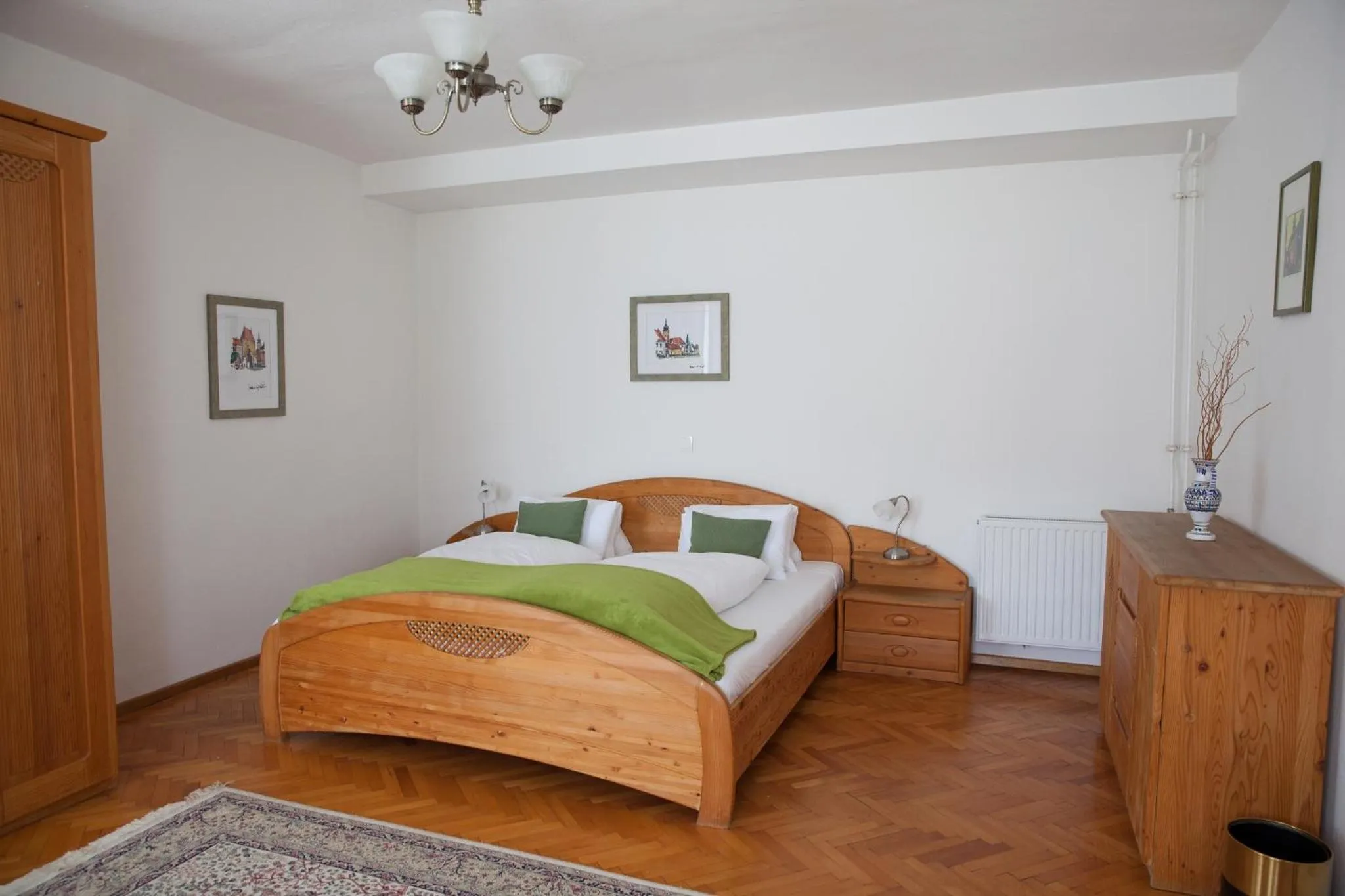 Bed in Gasthof zum Goldenen Anker