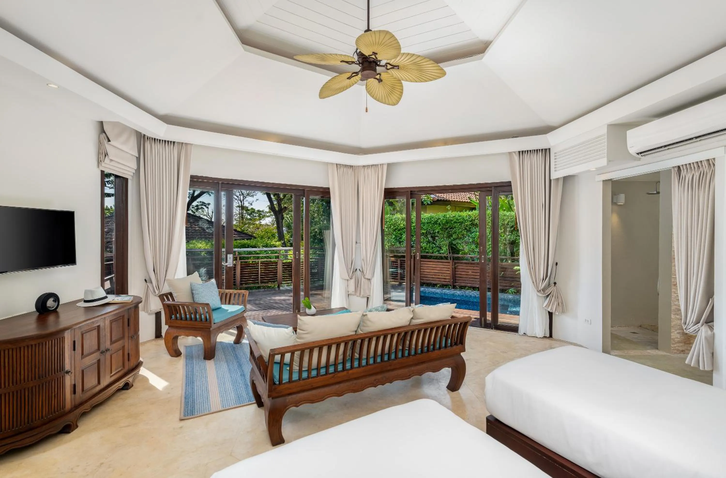 View (from property/room), Bed in SAii Koh Samui Villas - Adult only 12 plus