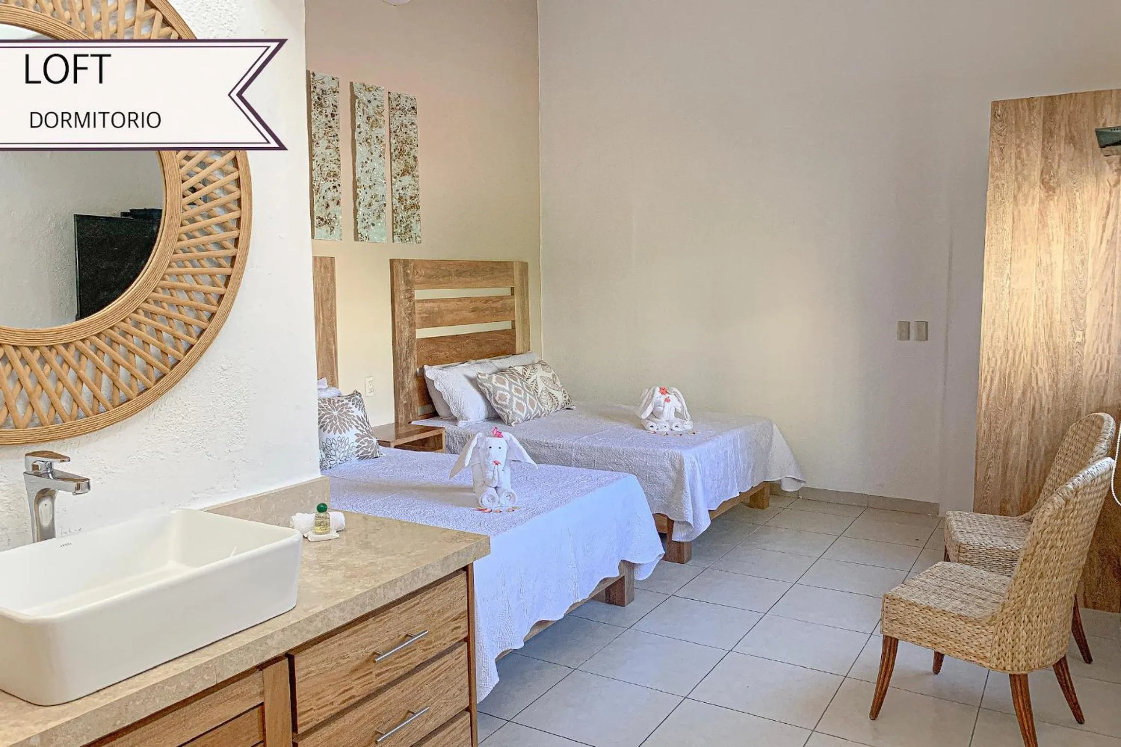 Bed in Condominios JAROJE Huatulco