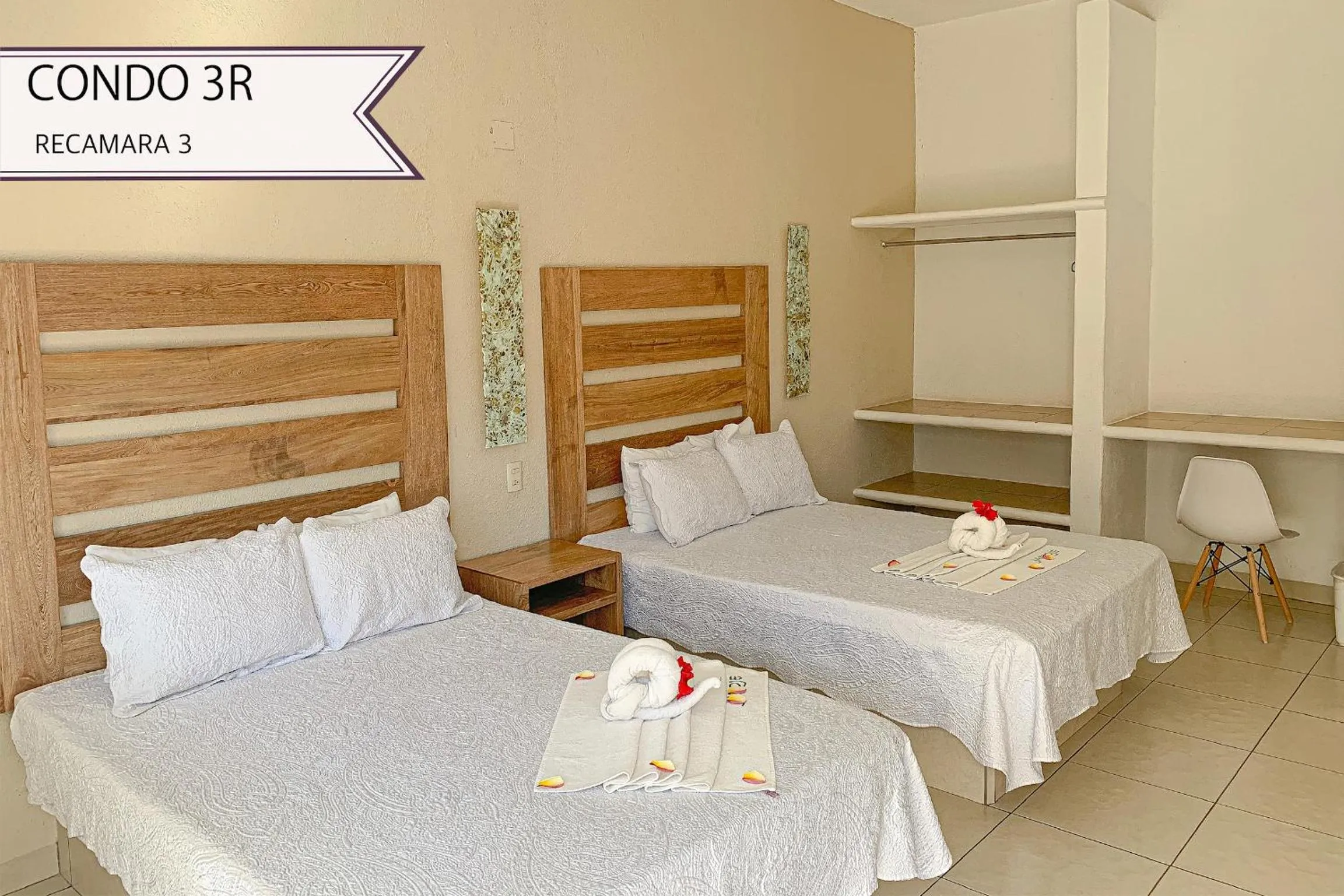 Bed in Condominios JAROJE Huatulco