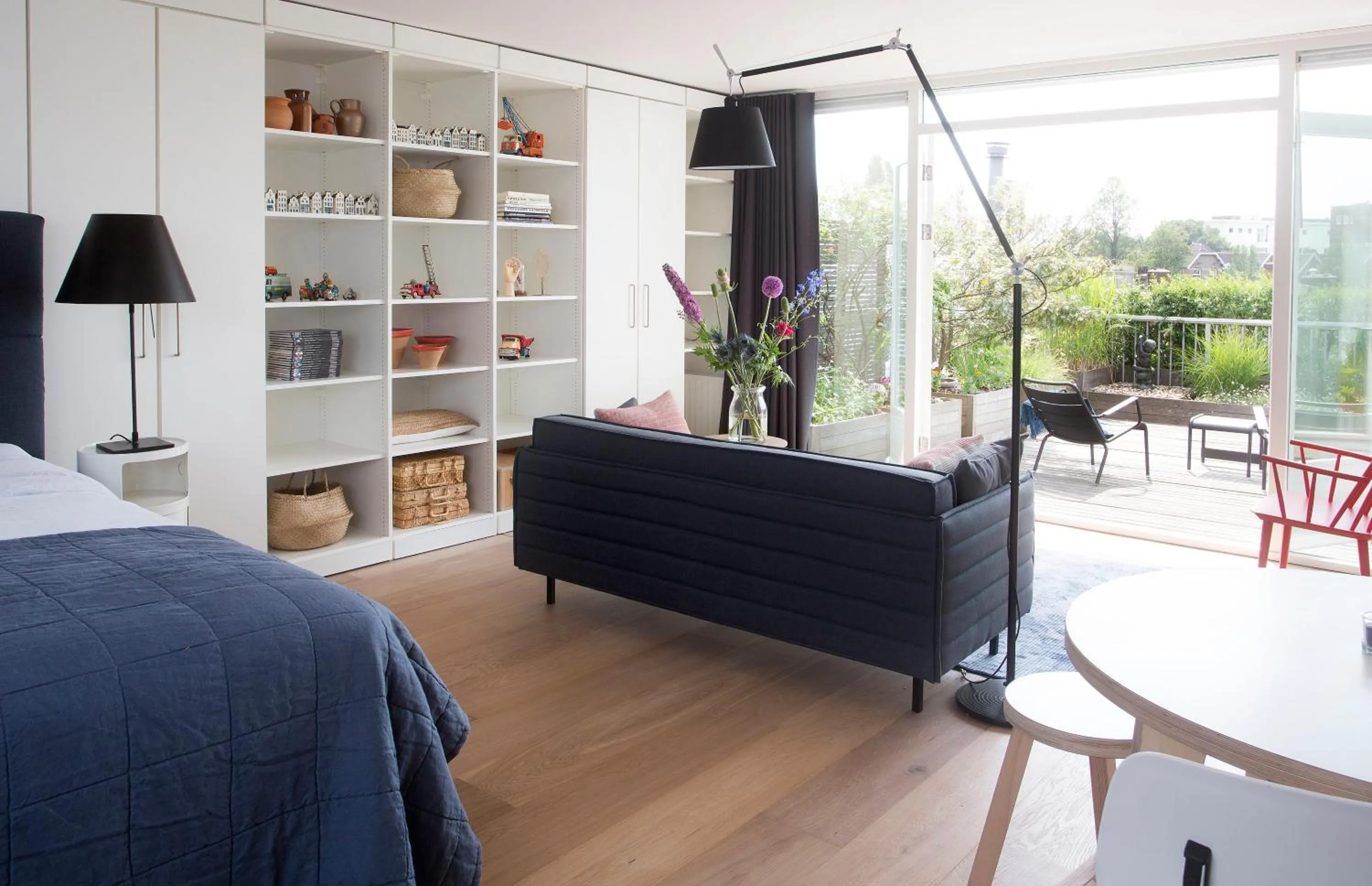 Seating area, Bed in BB Museumquarter