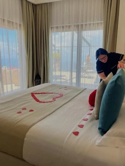 Bed in Romantic Relais Sorrento