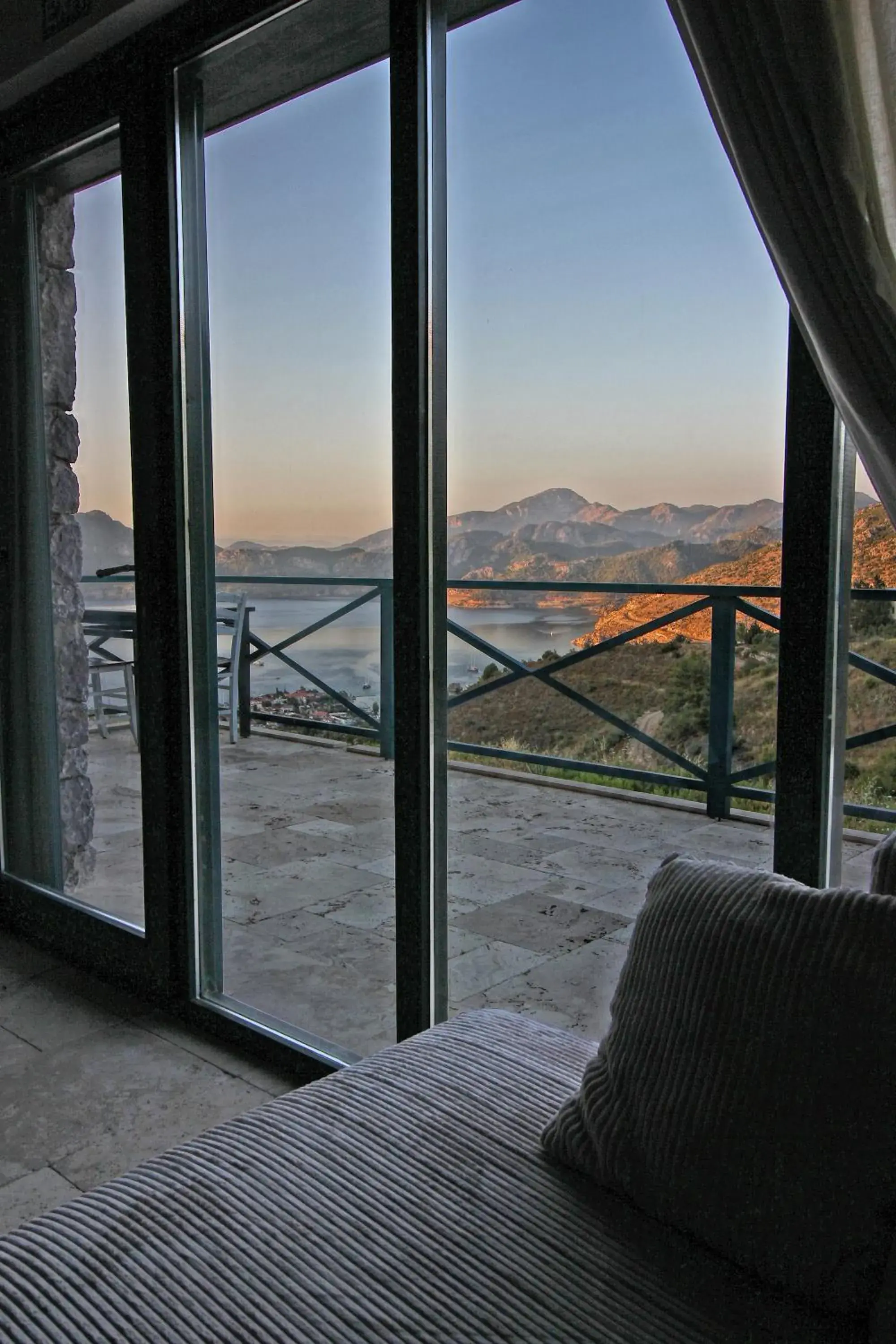 Balcony/Terrace, Bed in Kekik Otel Selimiye Balcony/Terrace, Bed in Kekik Otel Selimiye