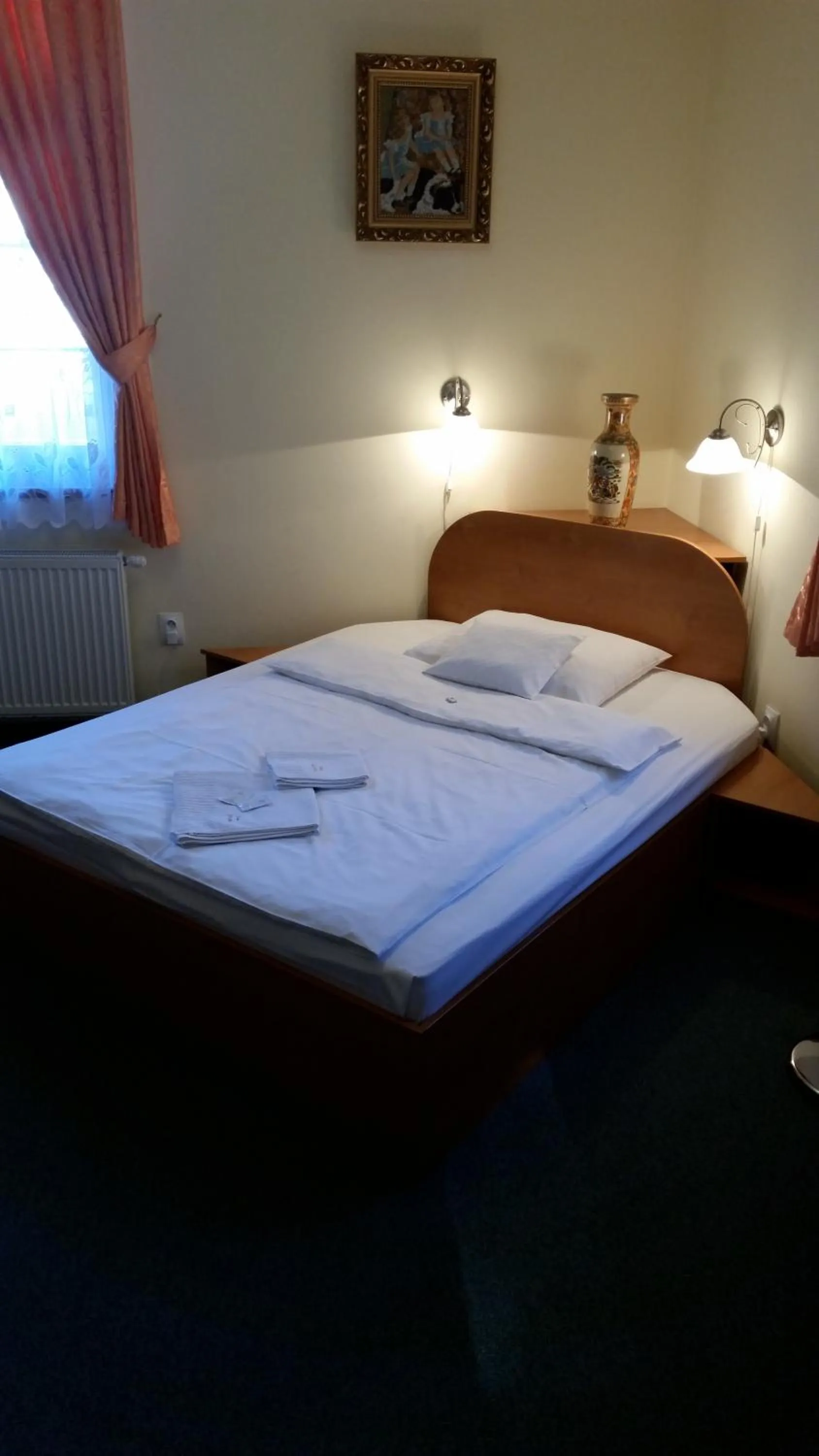 Decorative detail, Bed in Penzión Zlatý Jeleň