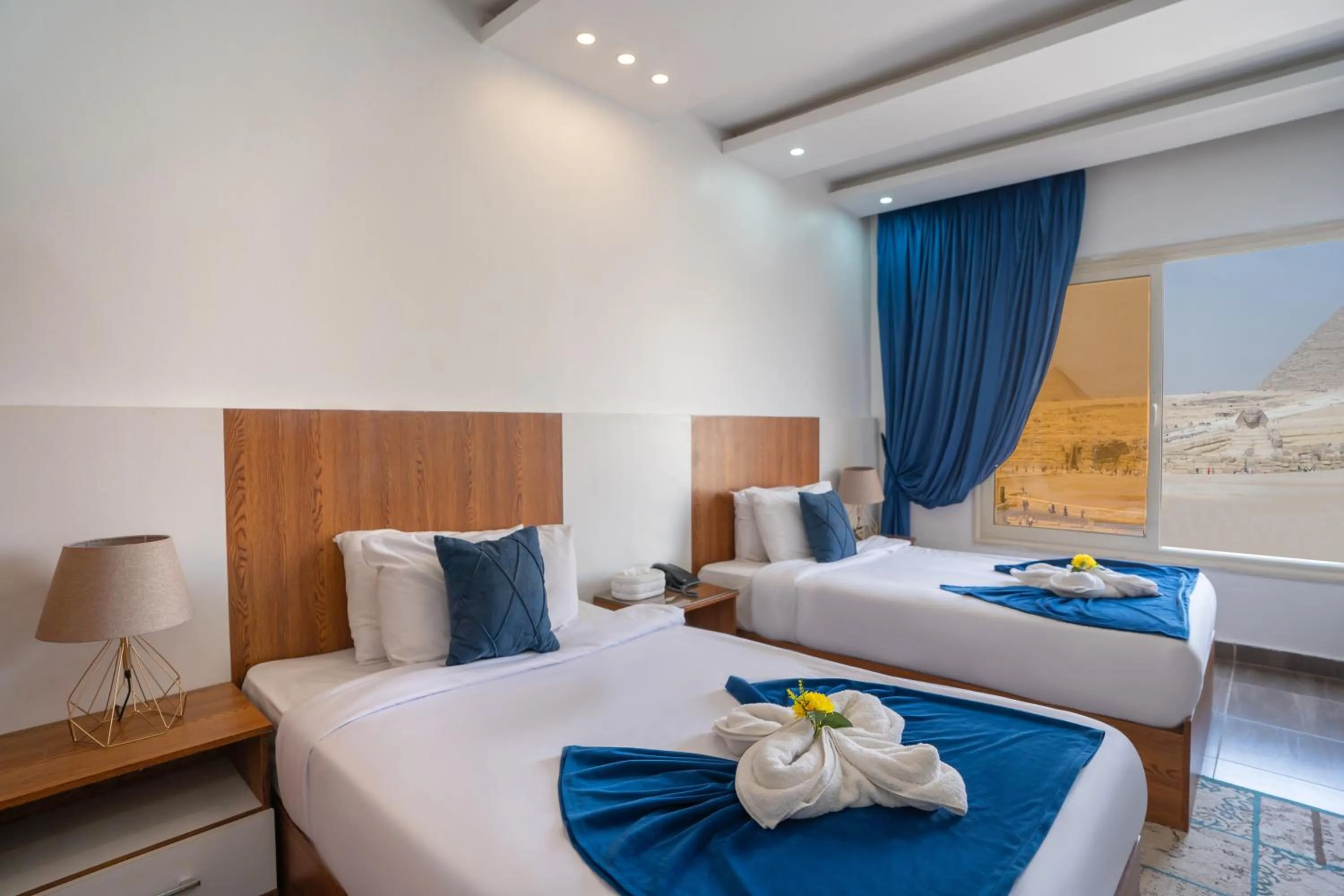 Bed in Hayat Pyramids View Hotel