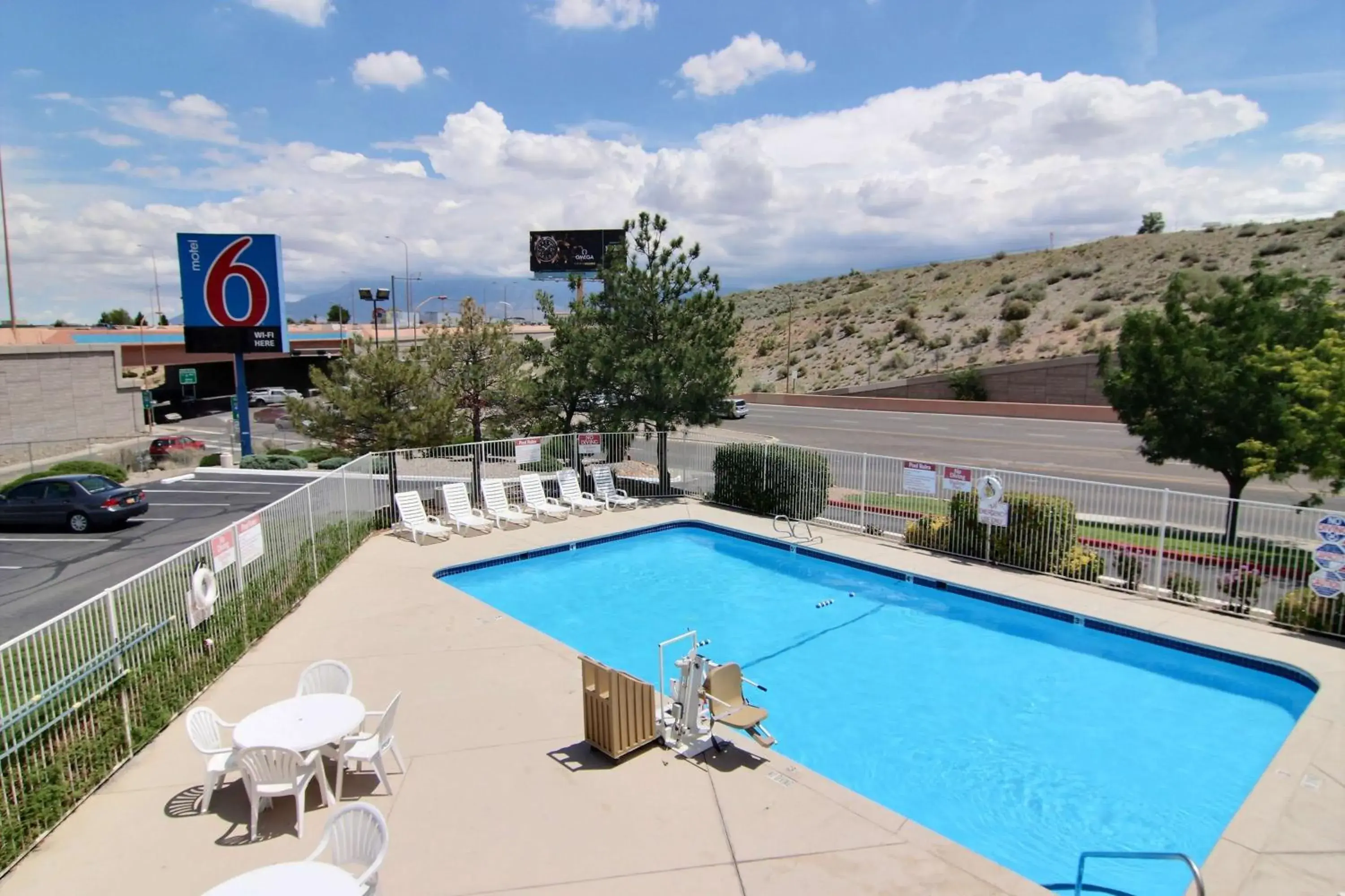 Pool View in Motel 6-Albuquerque, NM - Midtown