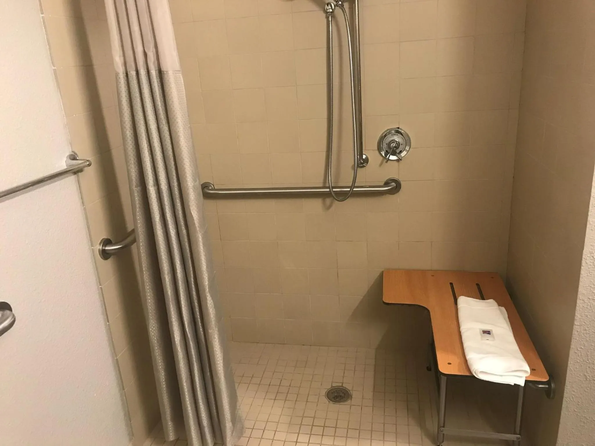 Shower in Motel 6-Fort Wayne, IN