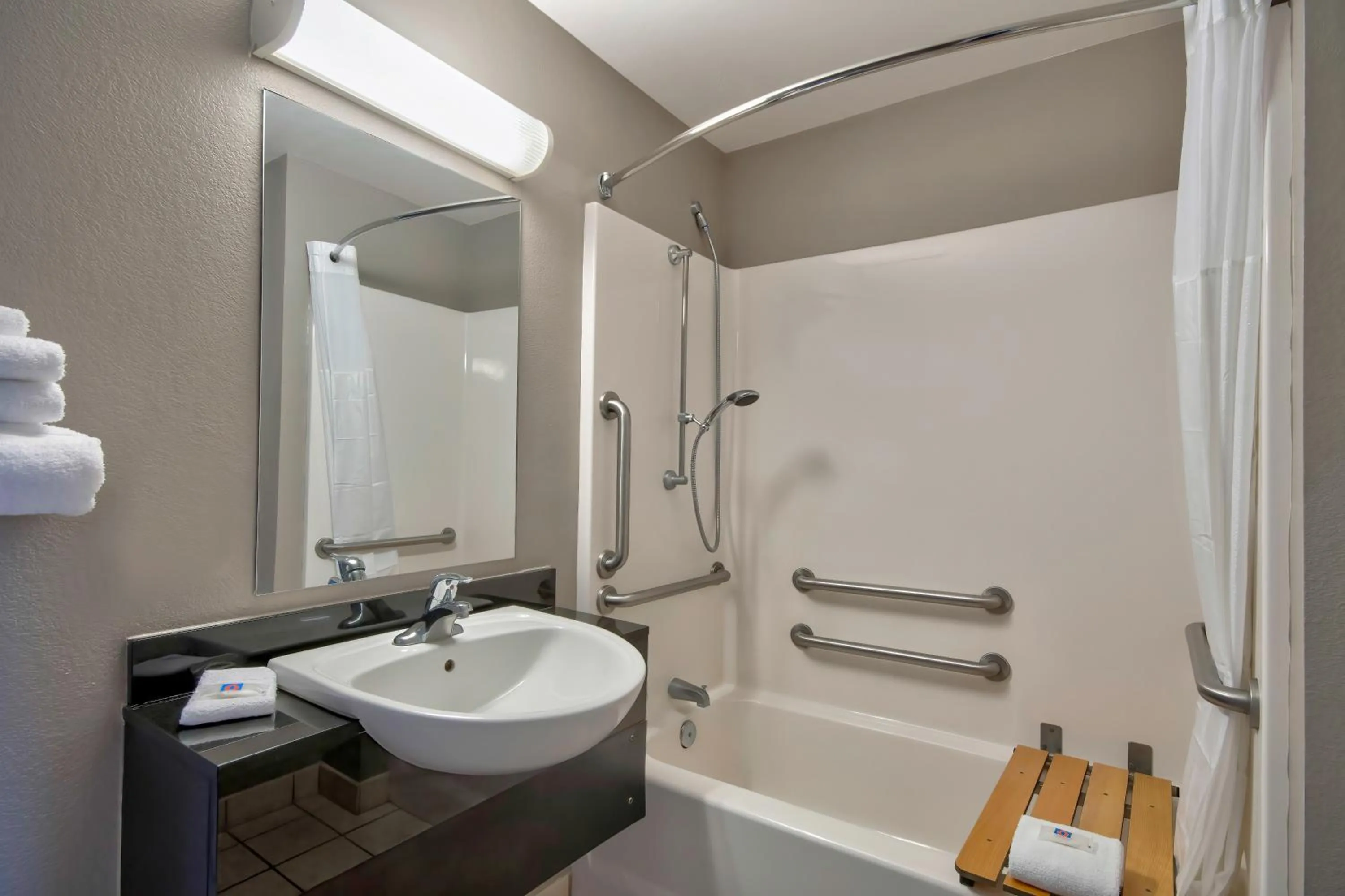 Bathroom in Motel 6 Santa Fe