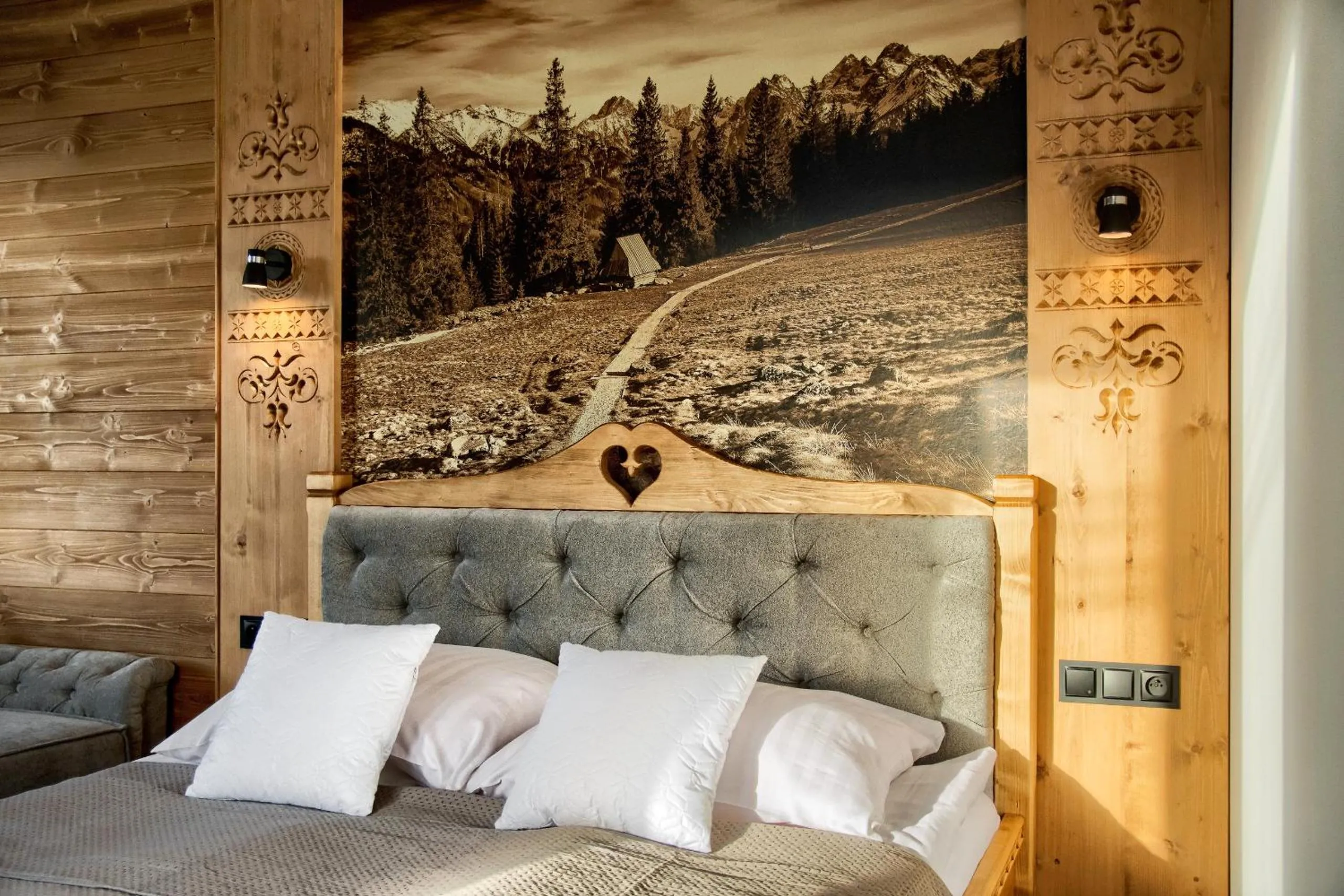 Bed in Apartamenty Willa Kamila Zakopane z Jacuzzi