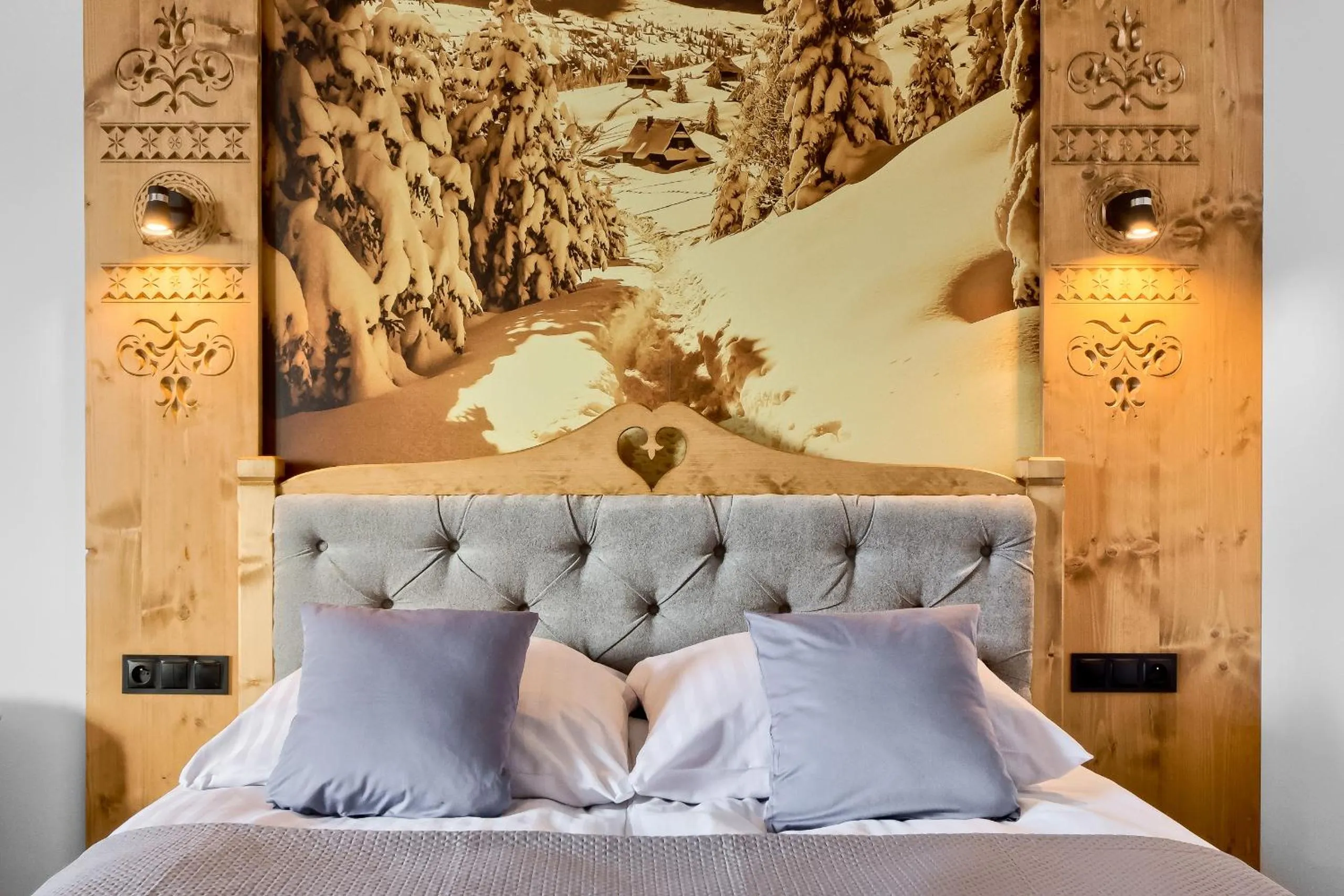 Bed in Apartamenty Willa Kamila Zakopane z Jacuzzi