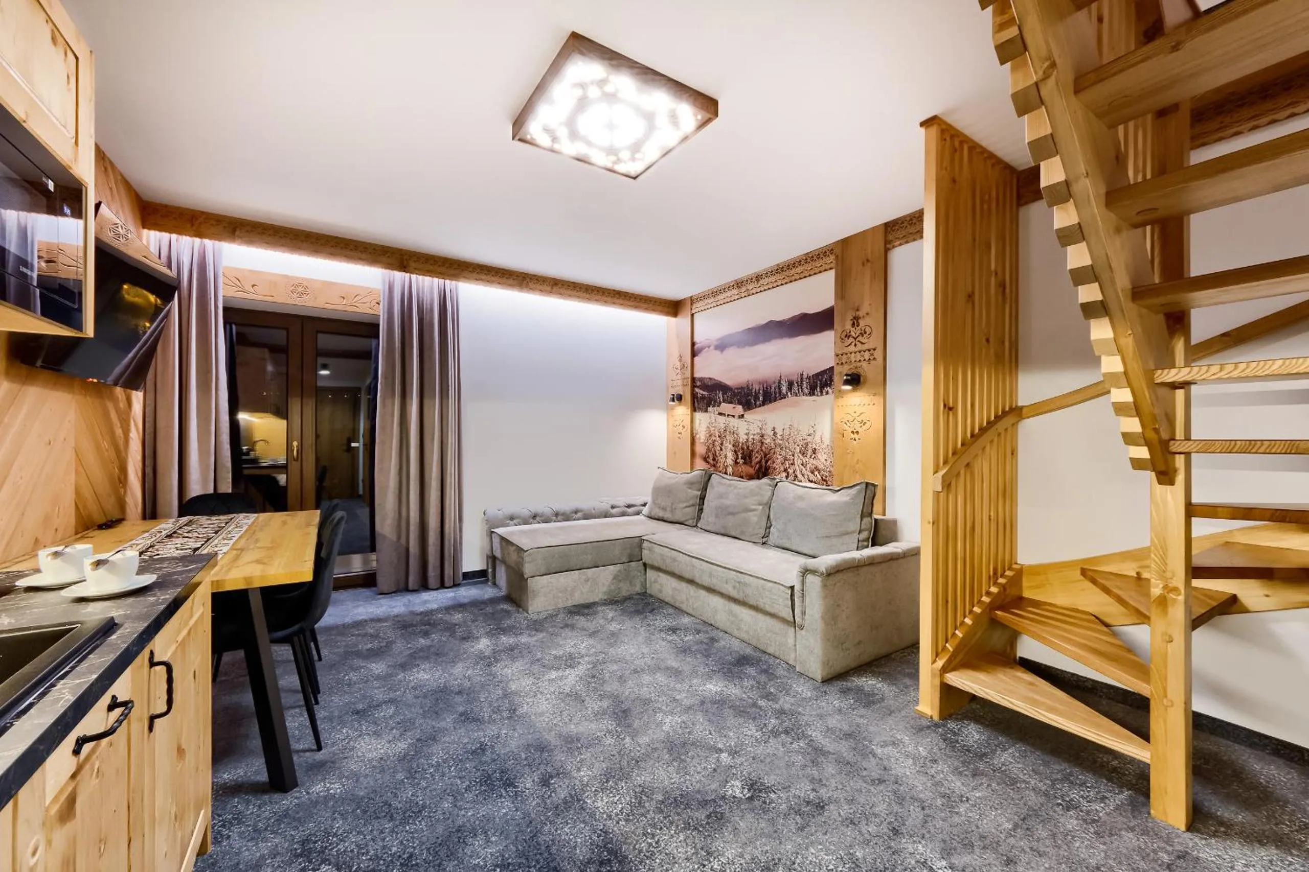 Bed in Apartamenty Willa Kamila Zakopane z Jacuzzi