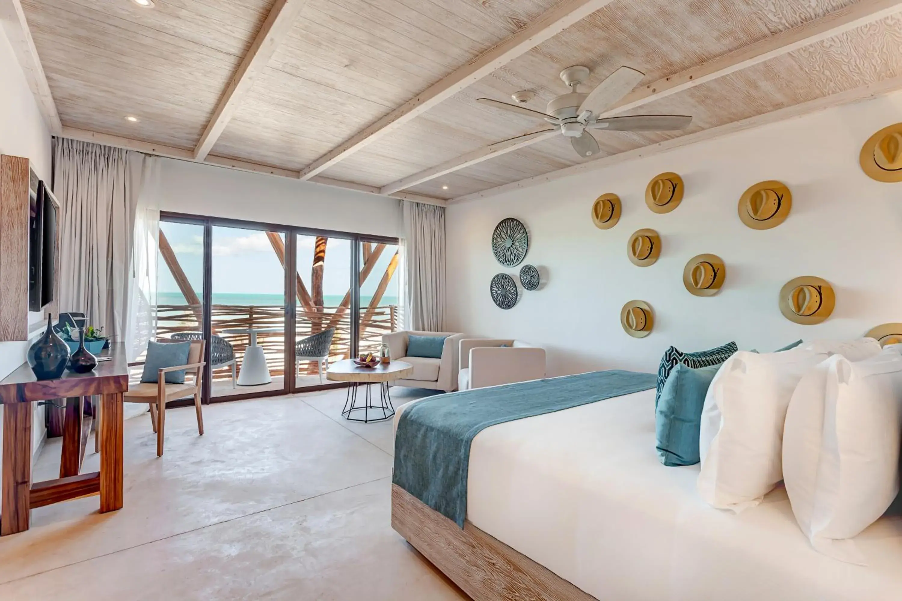 Bedroom, Bed in Mystique Holbox by Royalton, A Tribute Portfolio Resort Bedroom, Bed in Mystique Holbox by Royalton, A Tribute Portfolio Resort