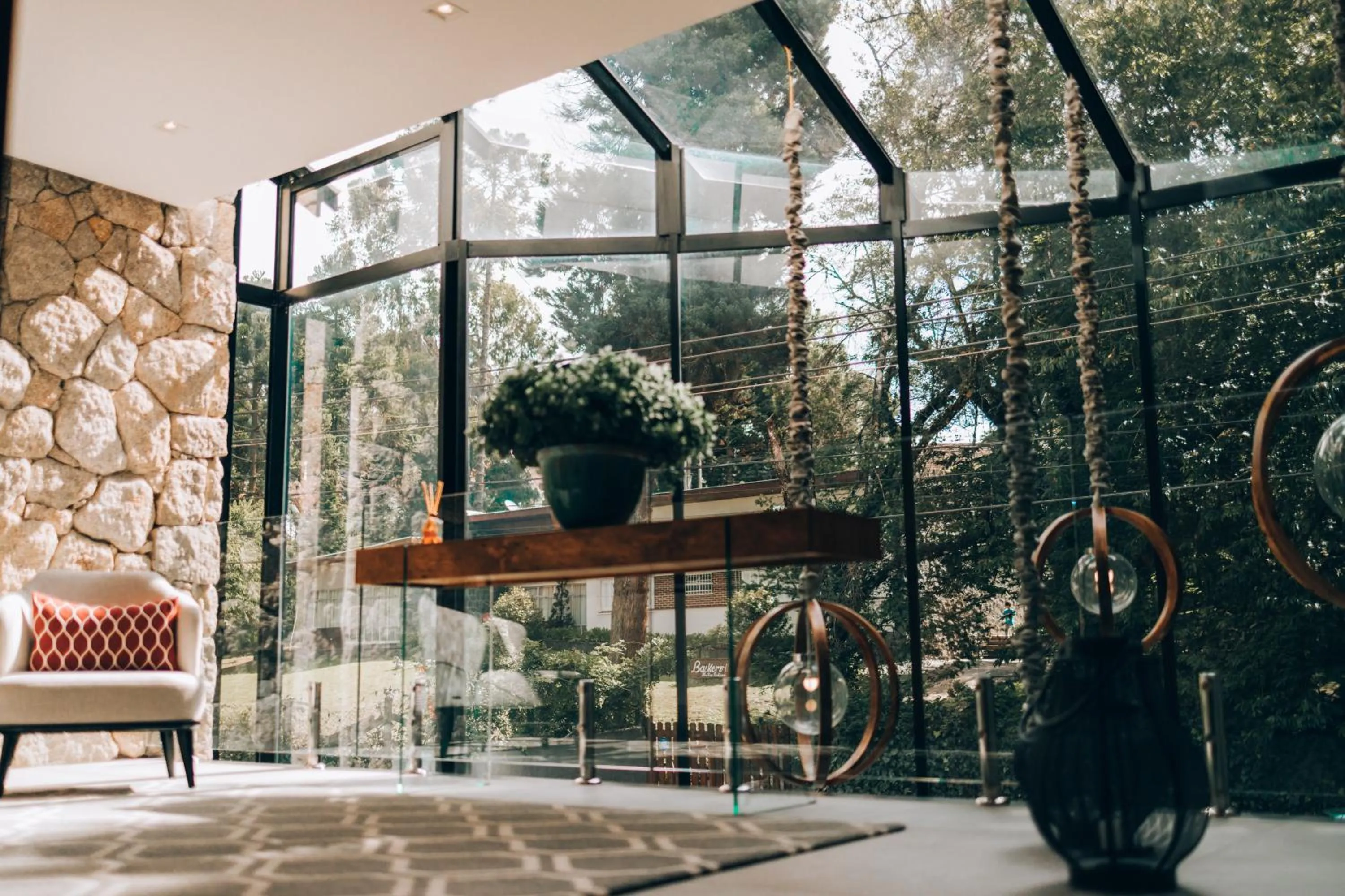 Seating area in Villa Amistà Campos do Jordão