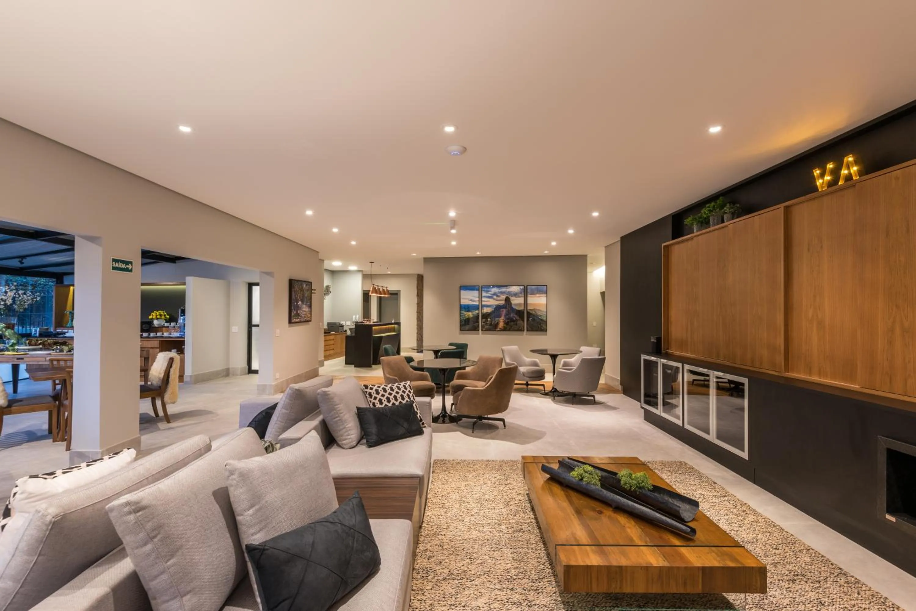 Lounge or bar in Villa Amistà Campos do Jordão