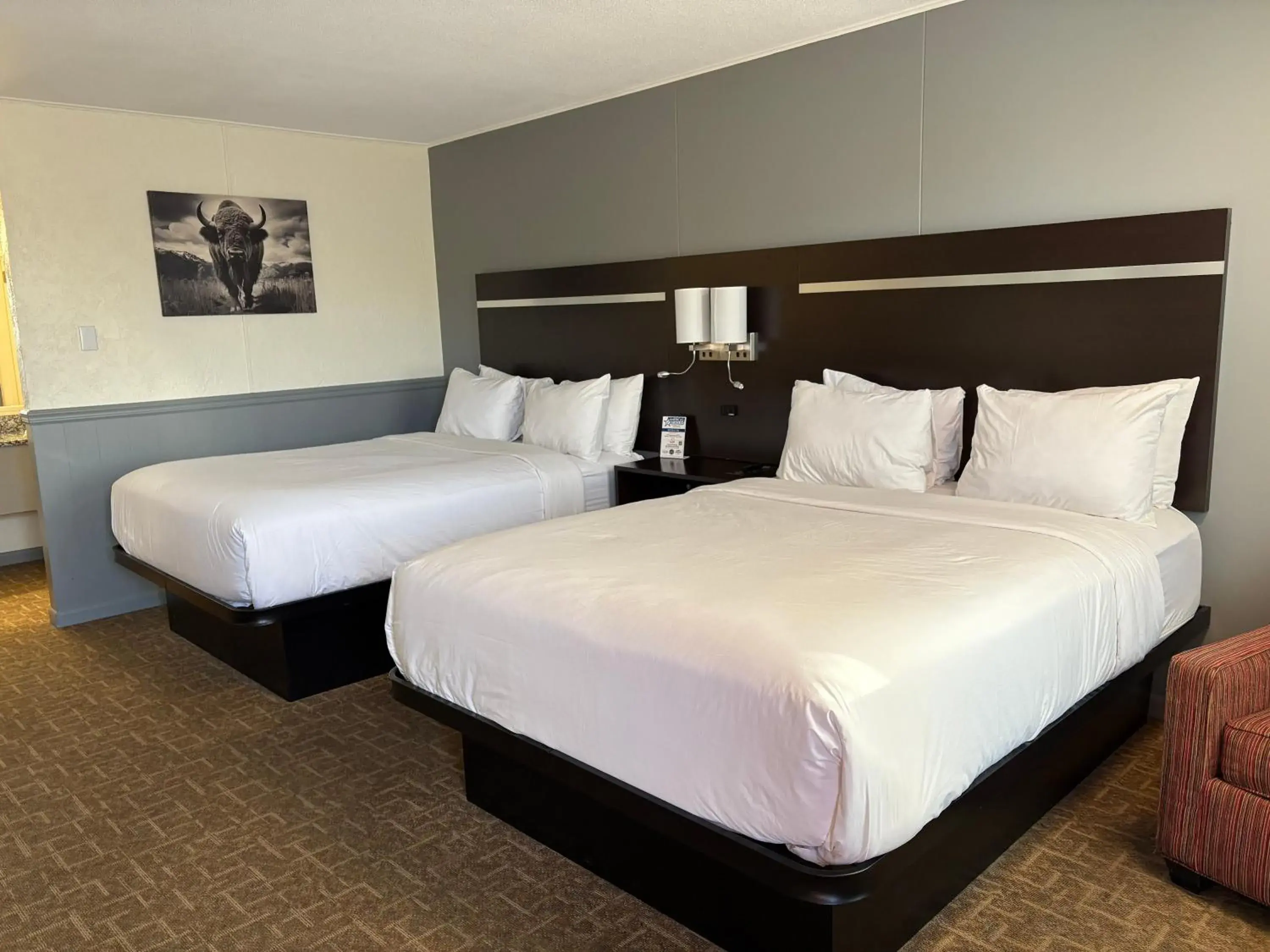 Bed in Americas Best Value Inn Wall Bed in Americas Best Value Inn Wall