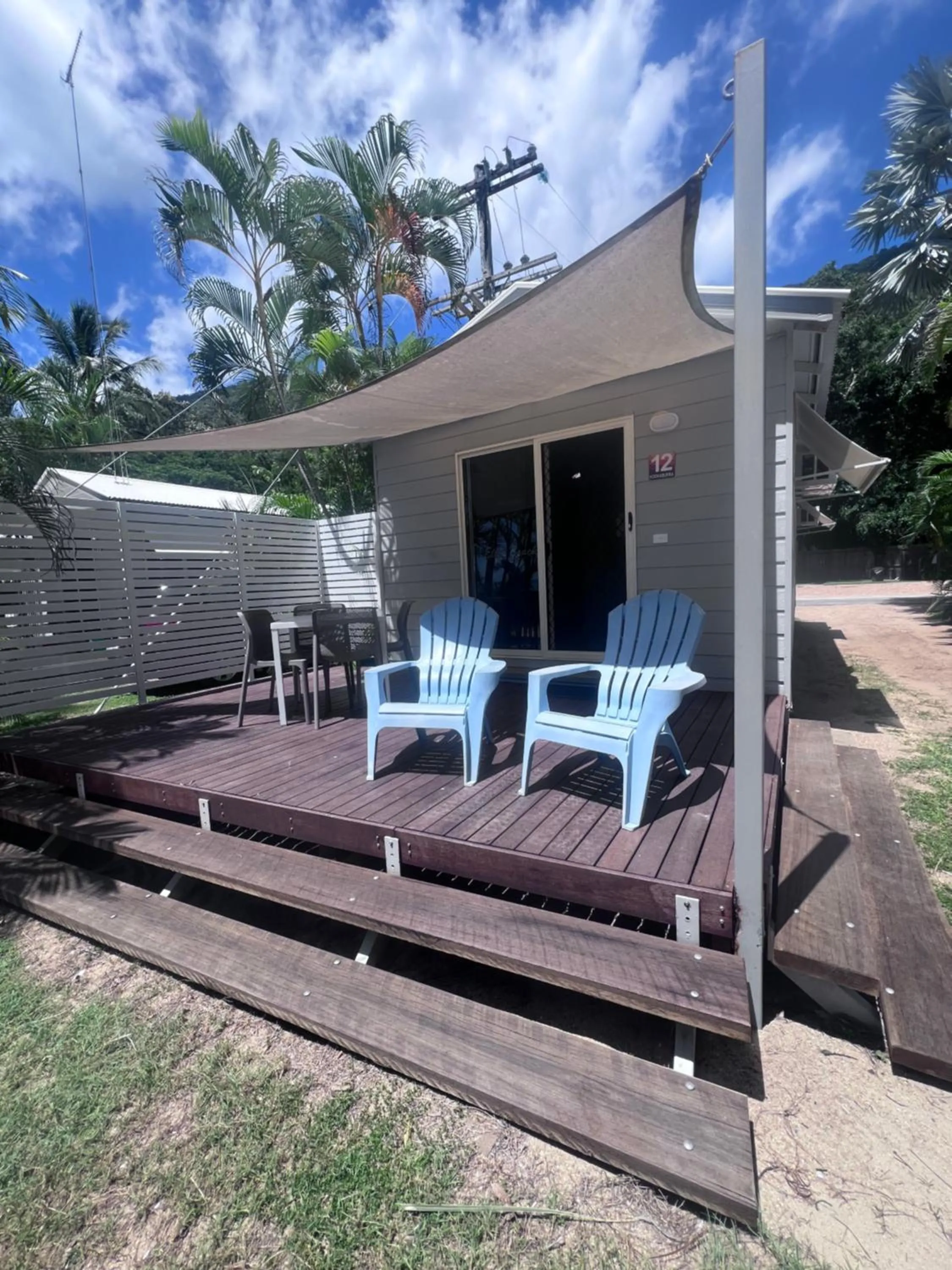 Patio in Ellis Beach Oceanfront Holiday Park