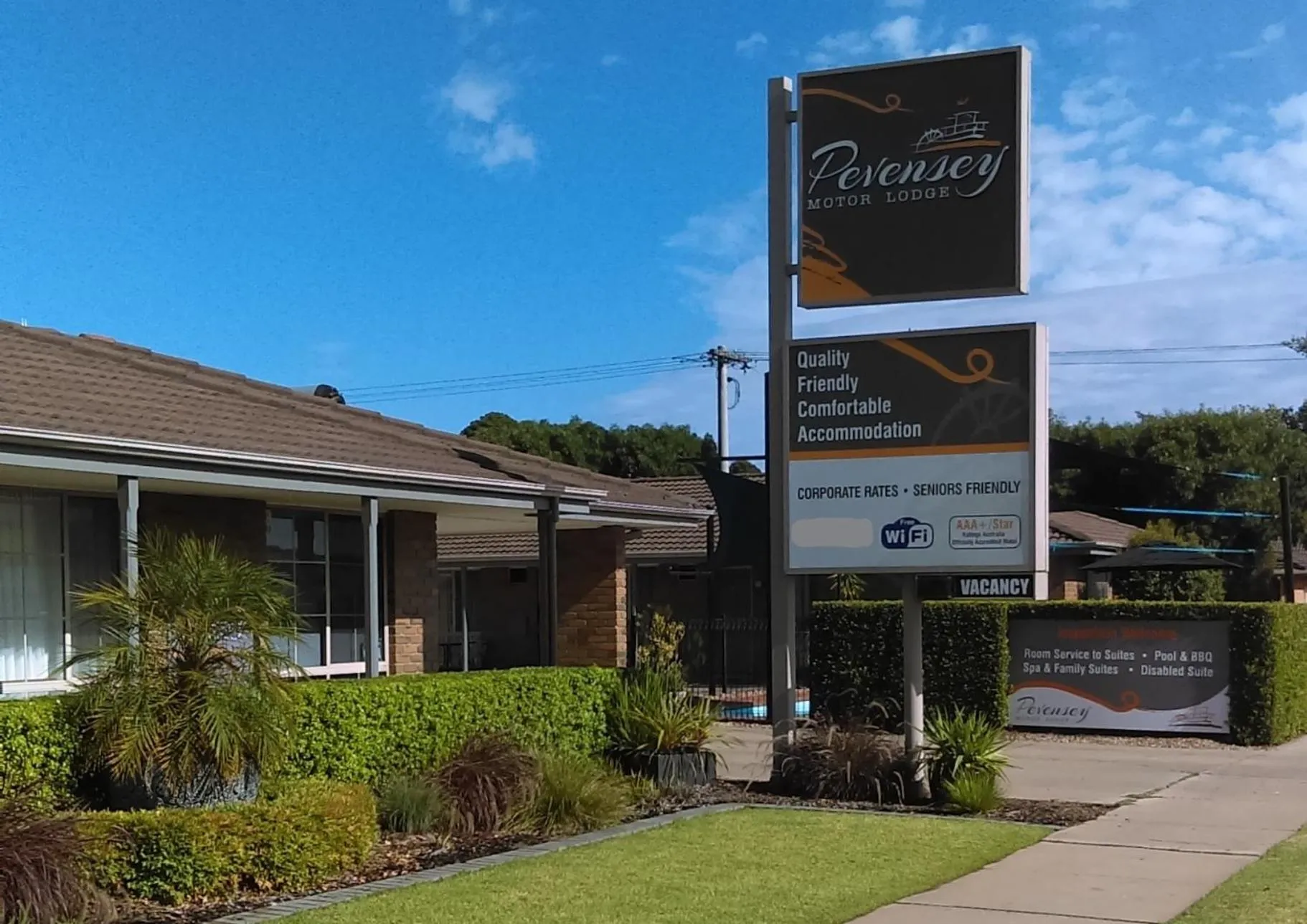 Facade/entrance in Pevensey Motor Lodge