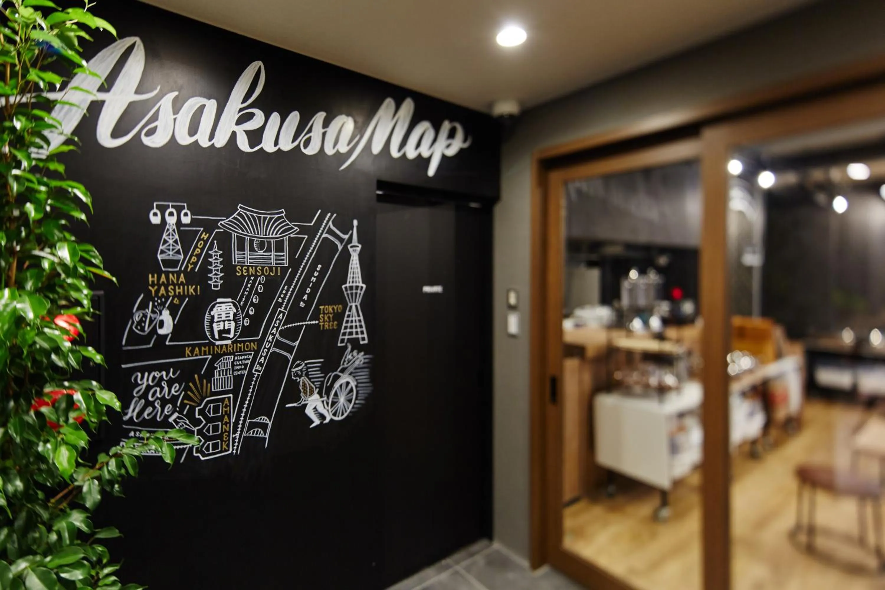 Lounge or bar in HOTEL AMANEK Asakusa Ekimae