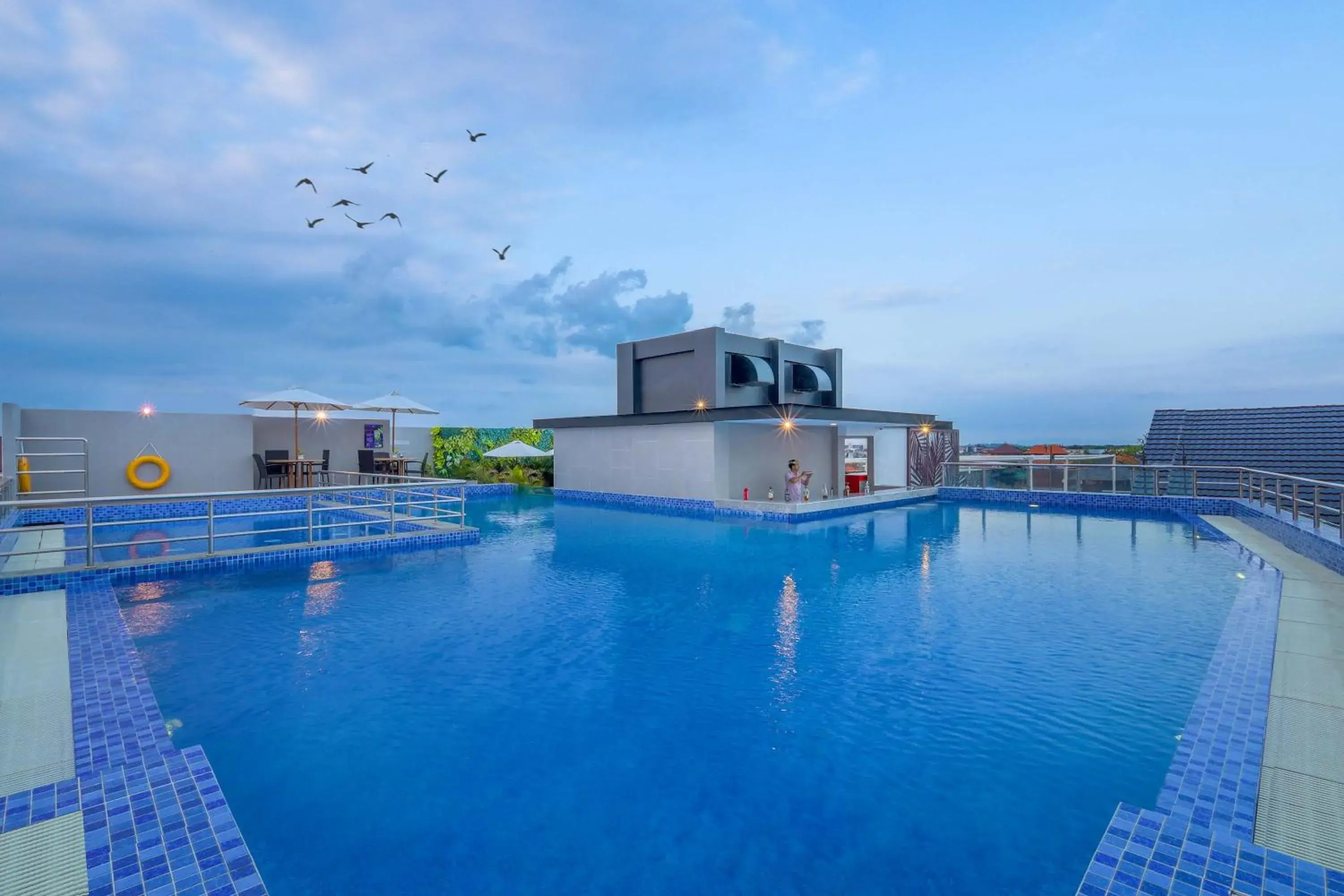 Pool view in Royal Regantris Kuta Pool view in Royal Regantris Kuta