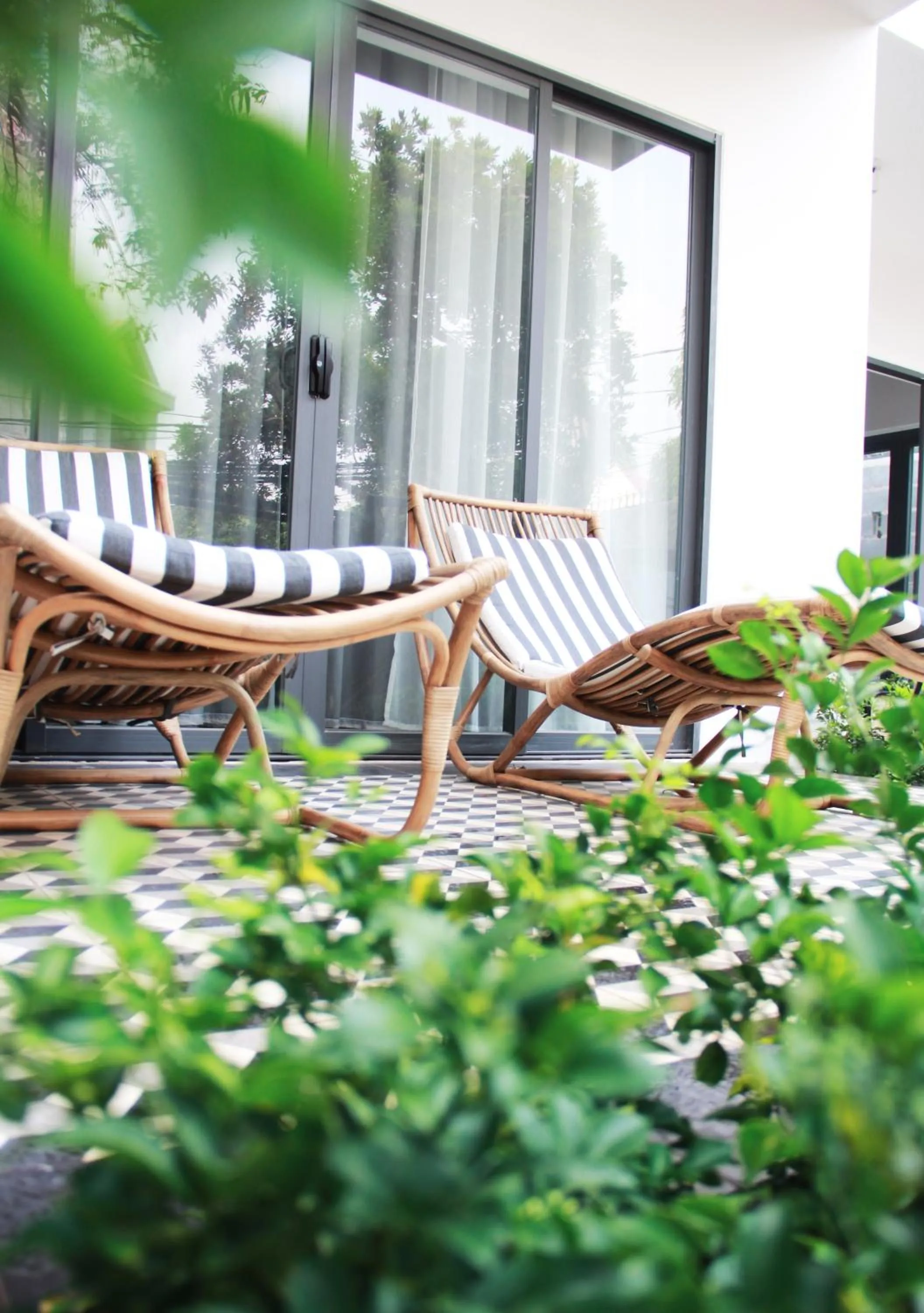 Garden view in Green River Boutique Hotel