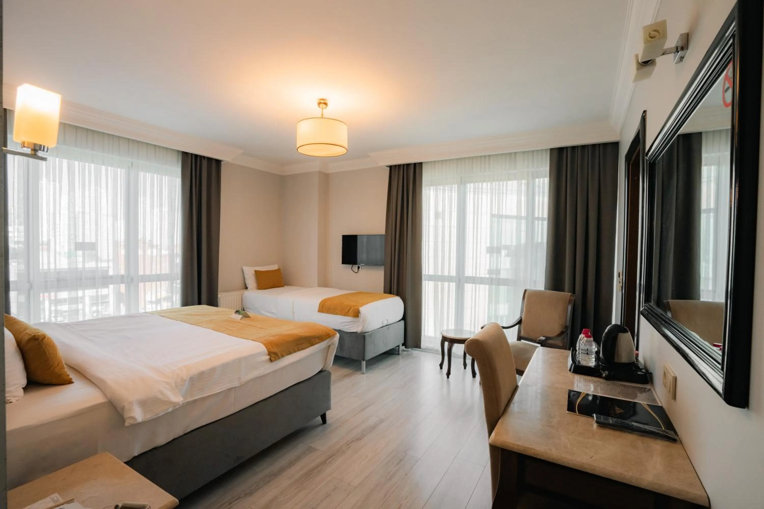 Bed in Asia City Hotel Istanbul