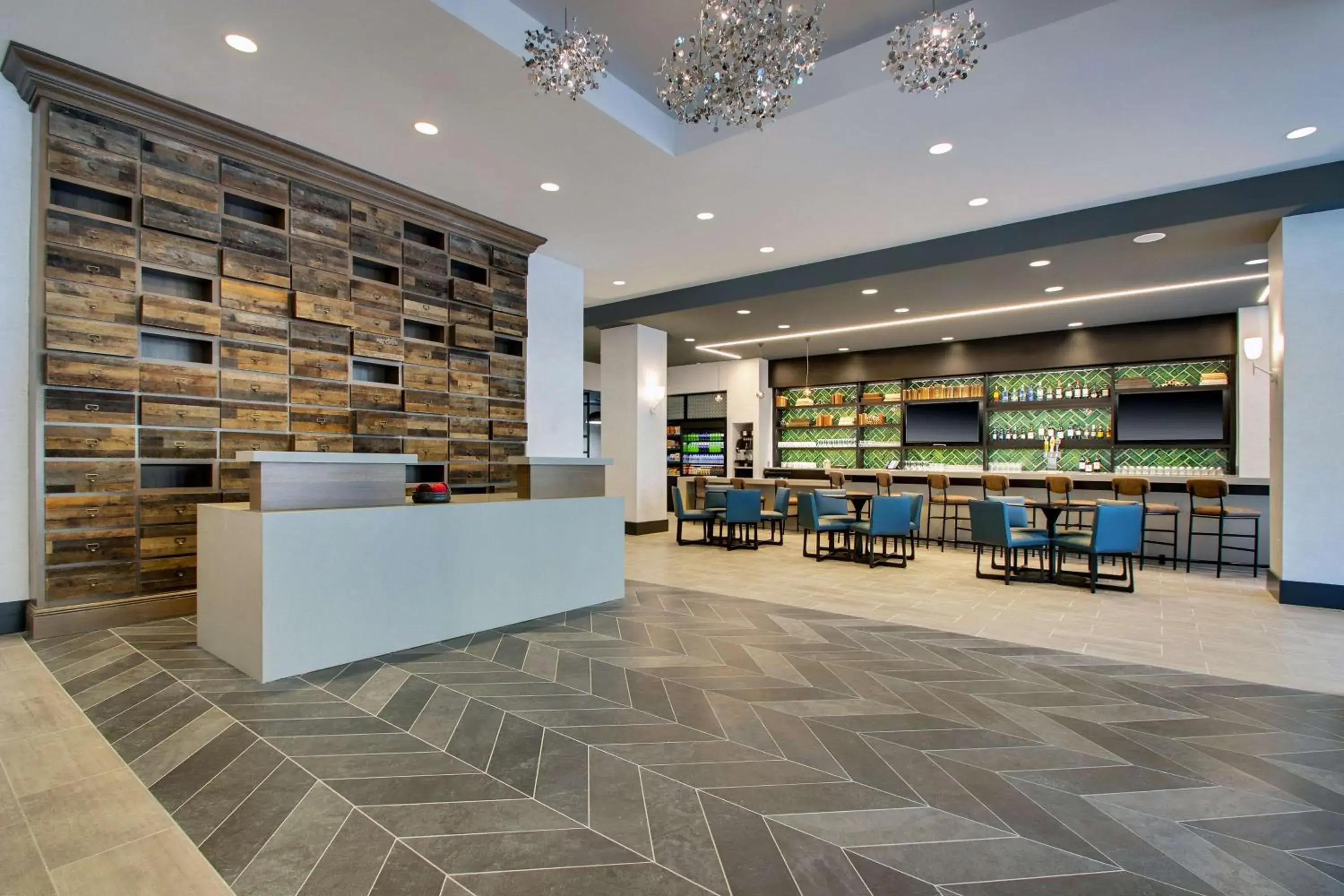 Lobby or reception in Hyatt Place Iowa City Downtown Lobby or reception in Hyatt Place Iowa City Downtown