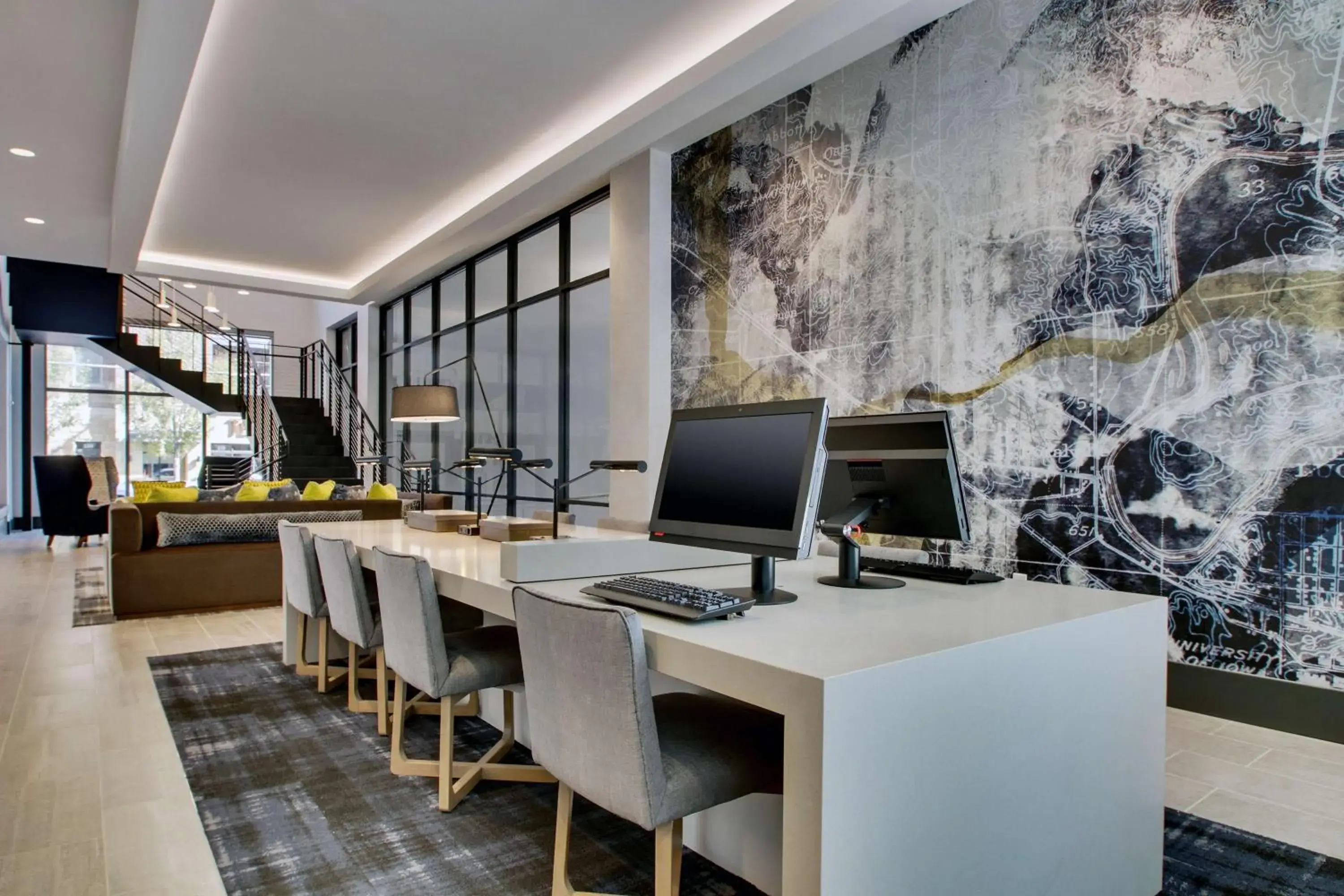 Lobby or reception in Hyatt Place Iowa City Downtown Lobby or reception in Hyatt Place Iowa City Downtown