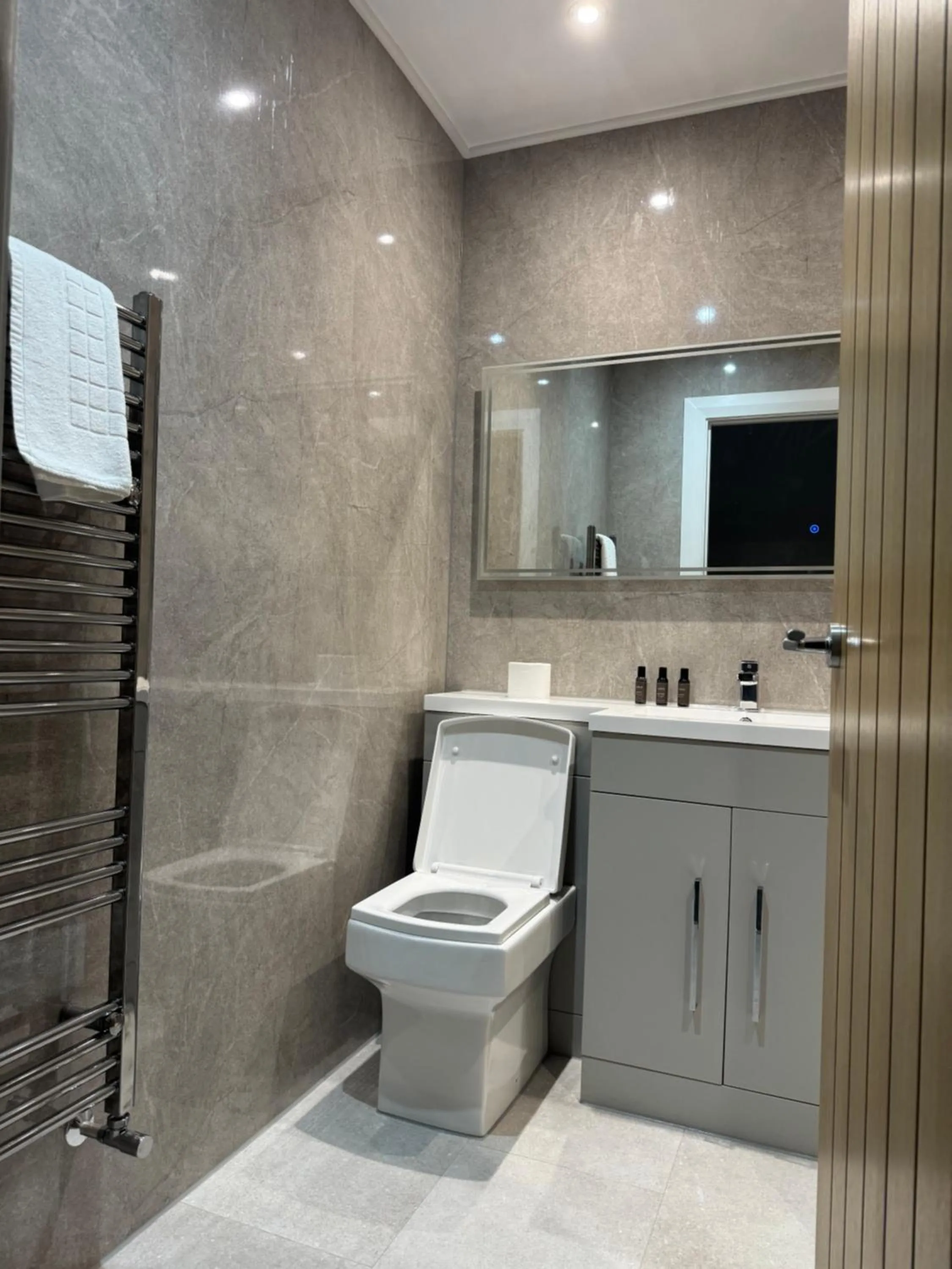 Toilet in Thomas Arms Hotel