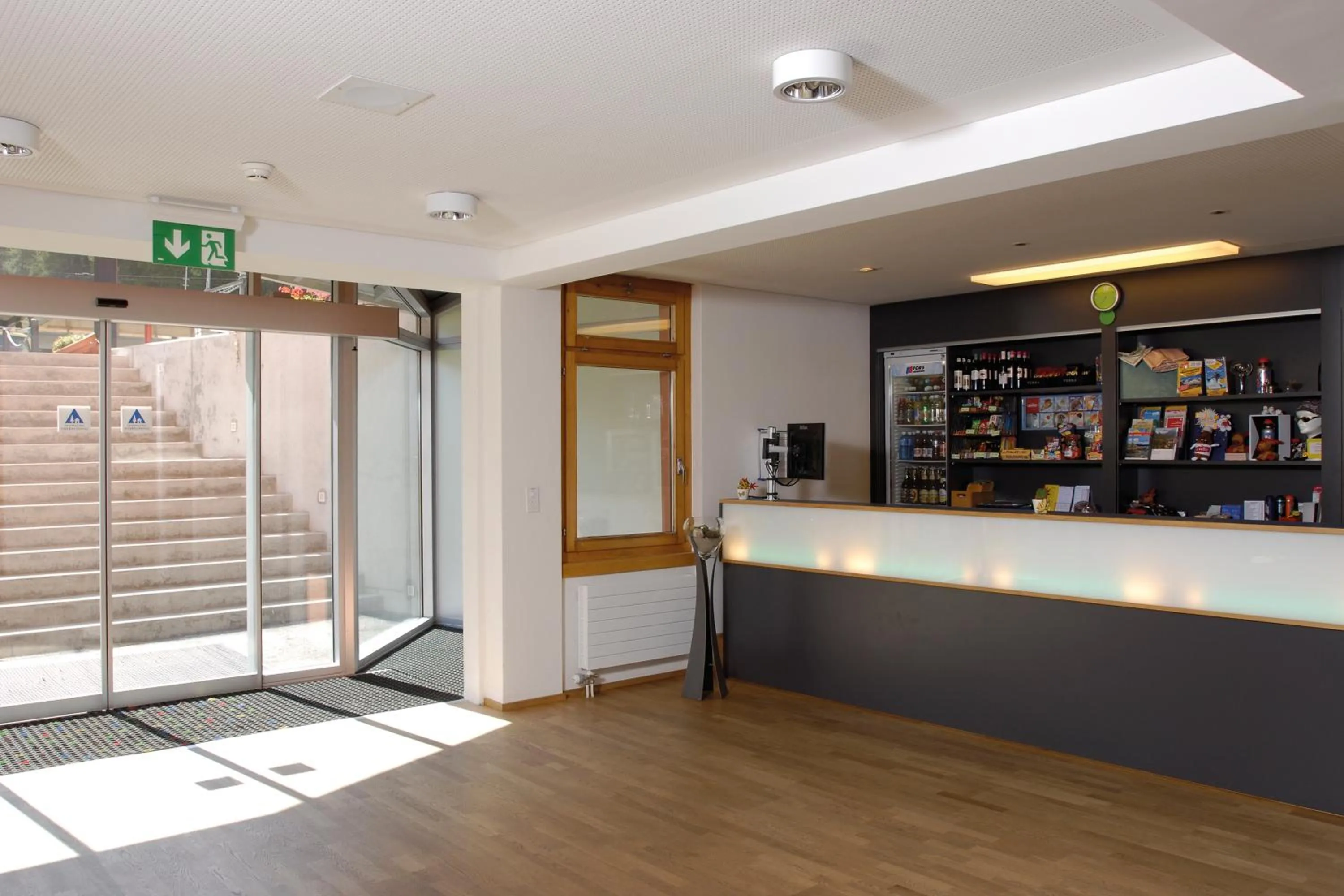 Lobby or reception in Pontresina Youth Hostel