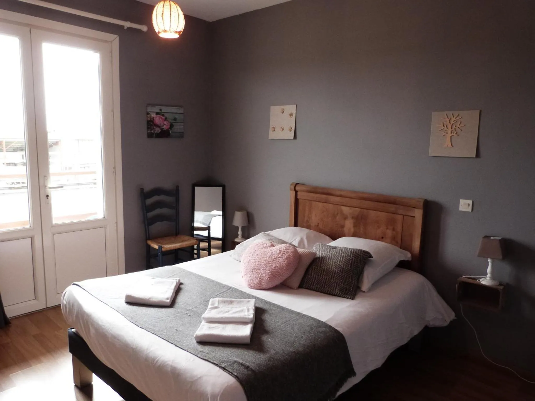 Photo of the whole room, Bed in Logis Hôtel Restaurant La Borie