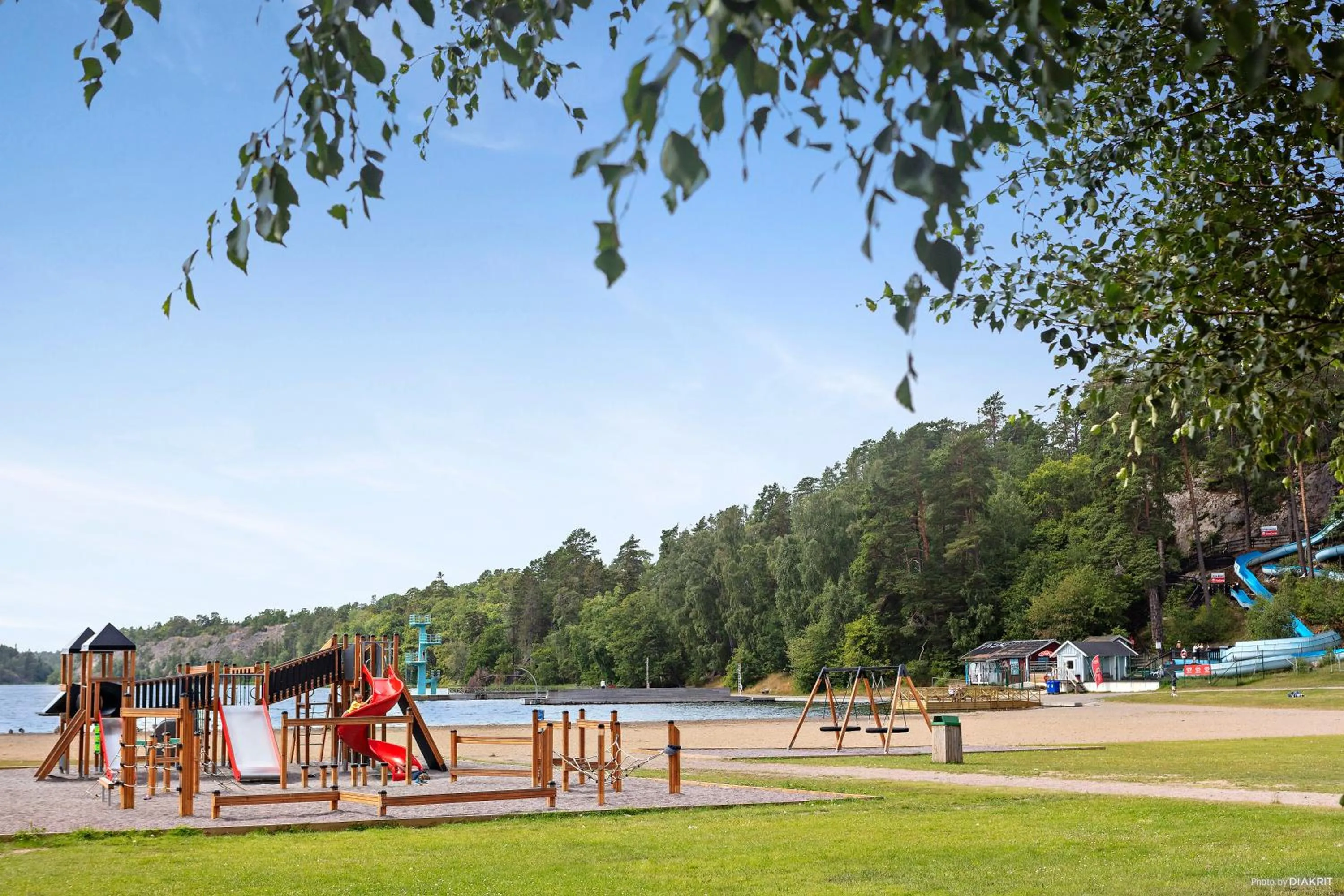 Children play ground in First Camp Nickstabadet-Nynäshamn