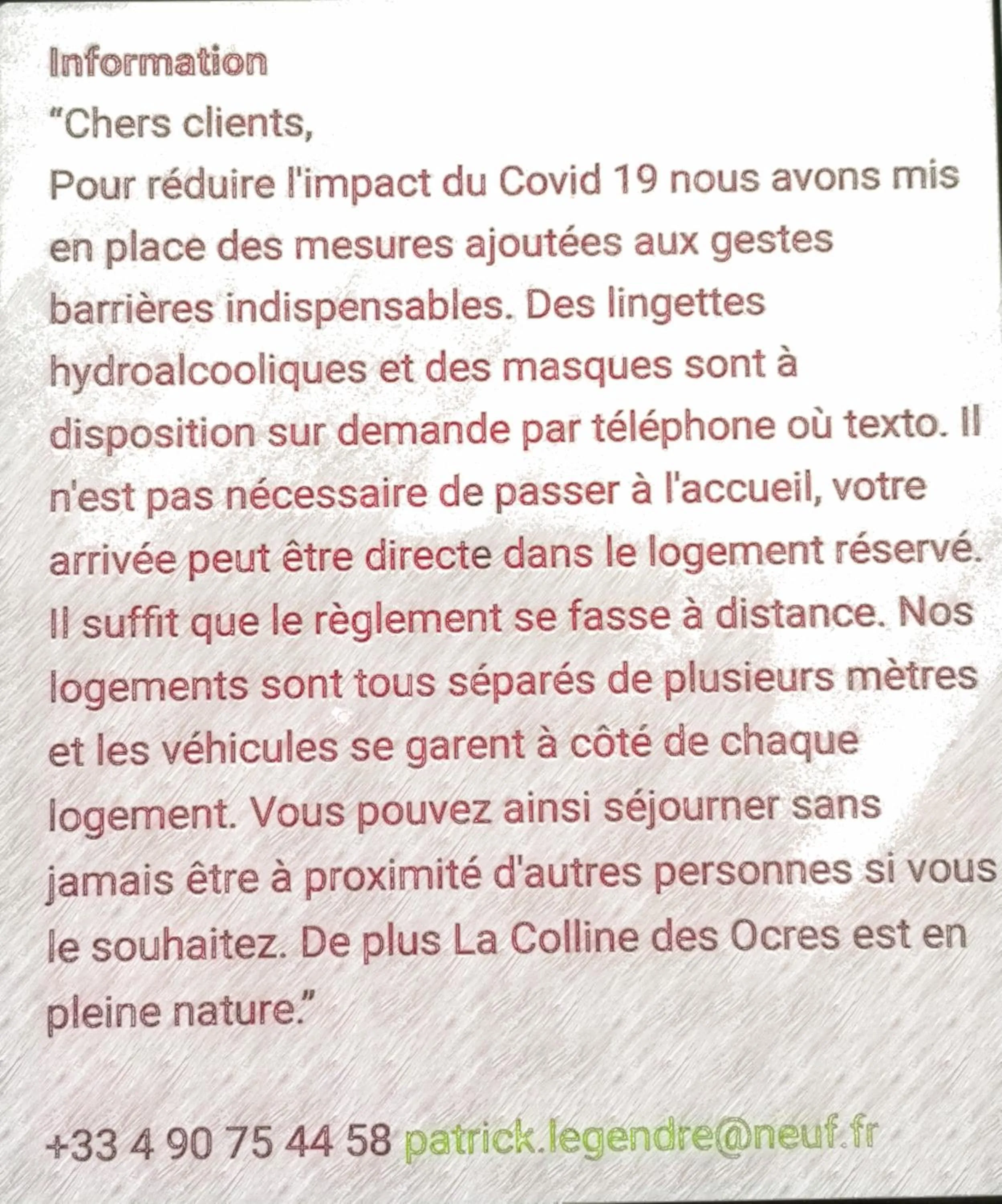 Logo/Certificate/Sign in La Colline des Ocres Village de vacances 3 étoiles