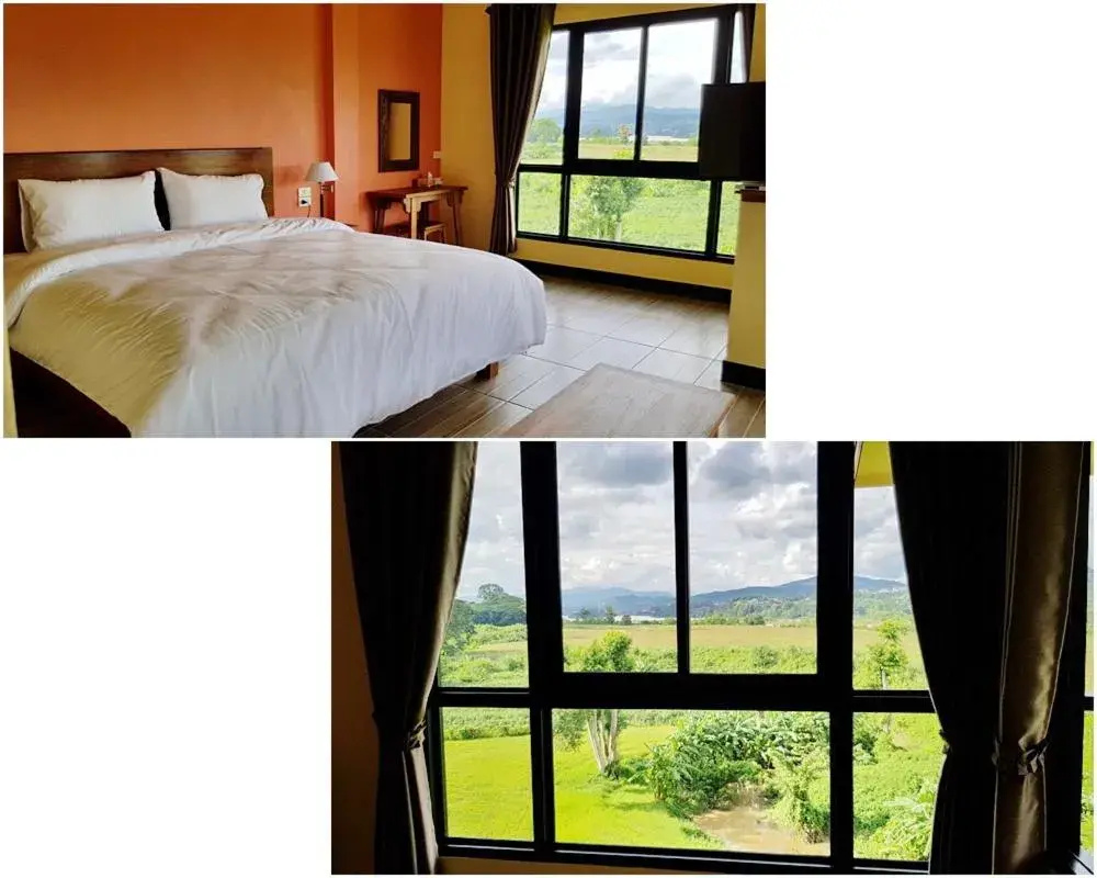 Bed in Baan Sakuna Hotel Bed in Baan Sakuna Hotel