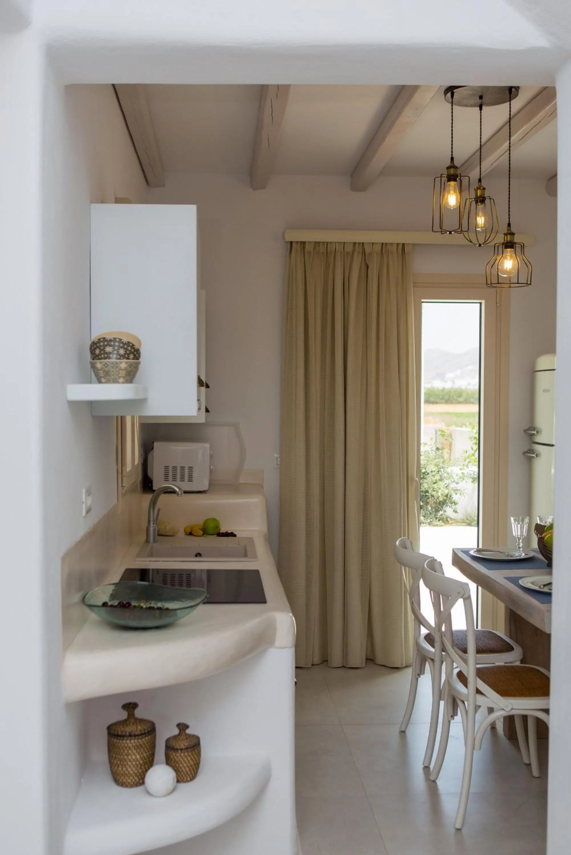 Kitchen or kitchenette in Naxian Lounge Villas