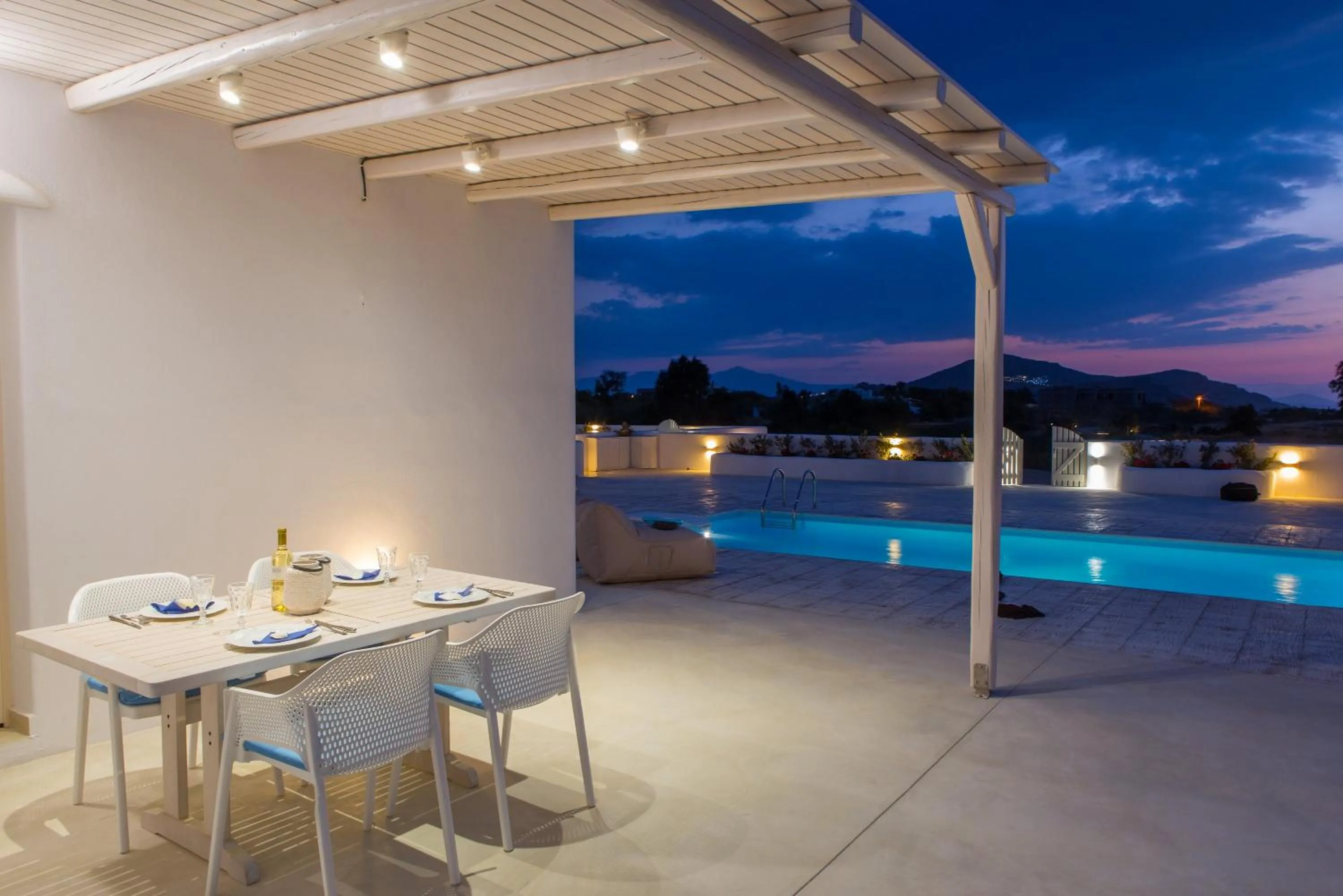 Dining area in Naxian Lounge Villas