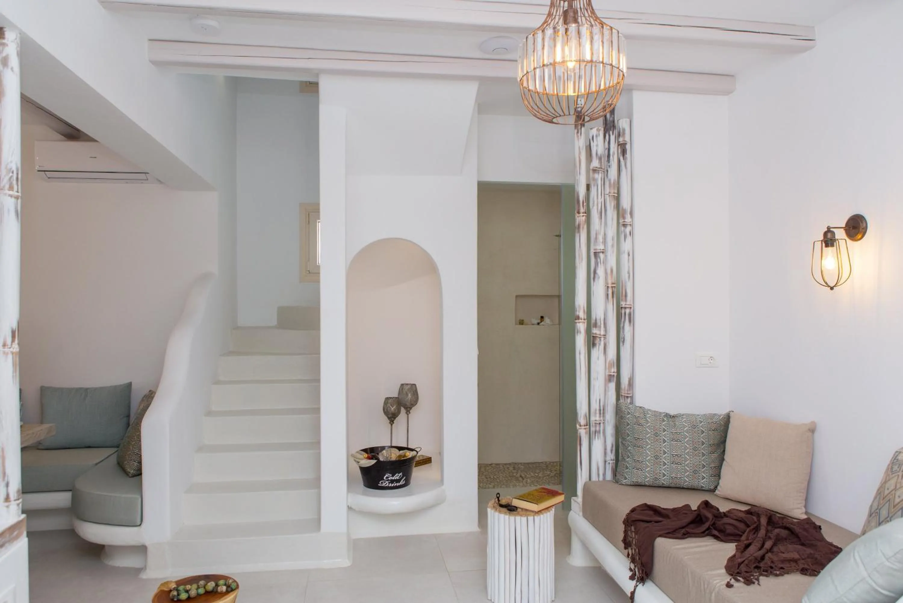 Living room in Naxian Lounge Villas