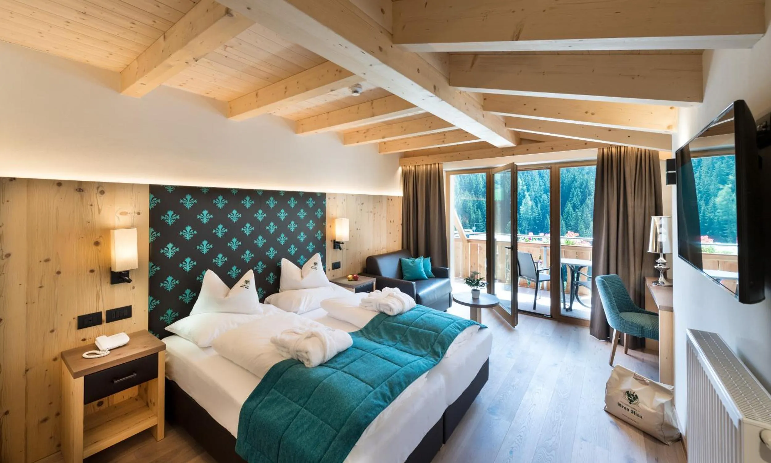 Bed in Wellness Hotel Gran Risa***S