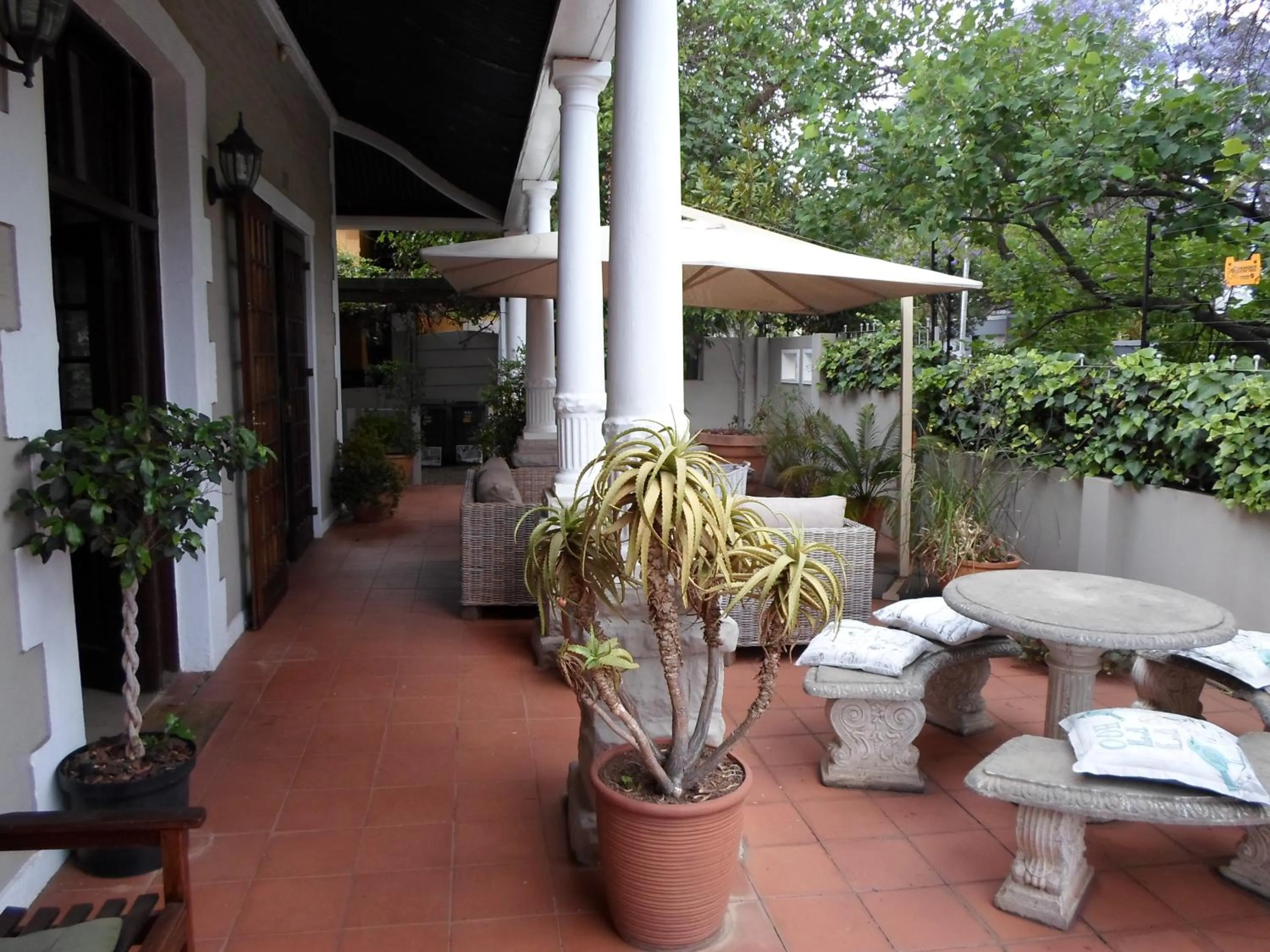 Garden in Melville Turret Guesthouse