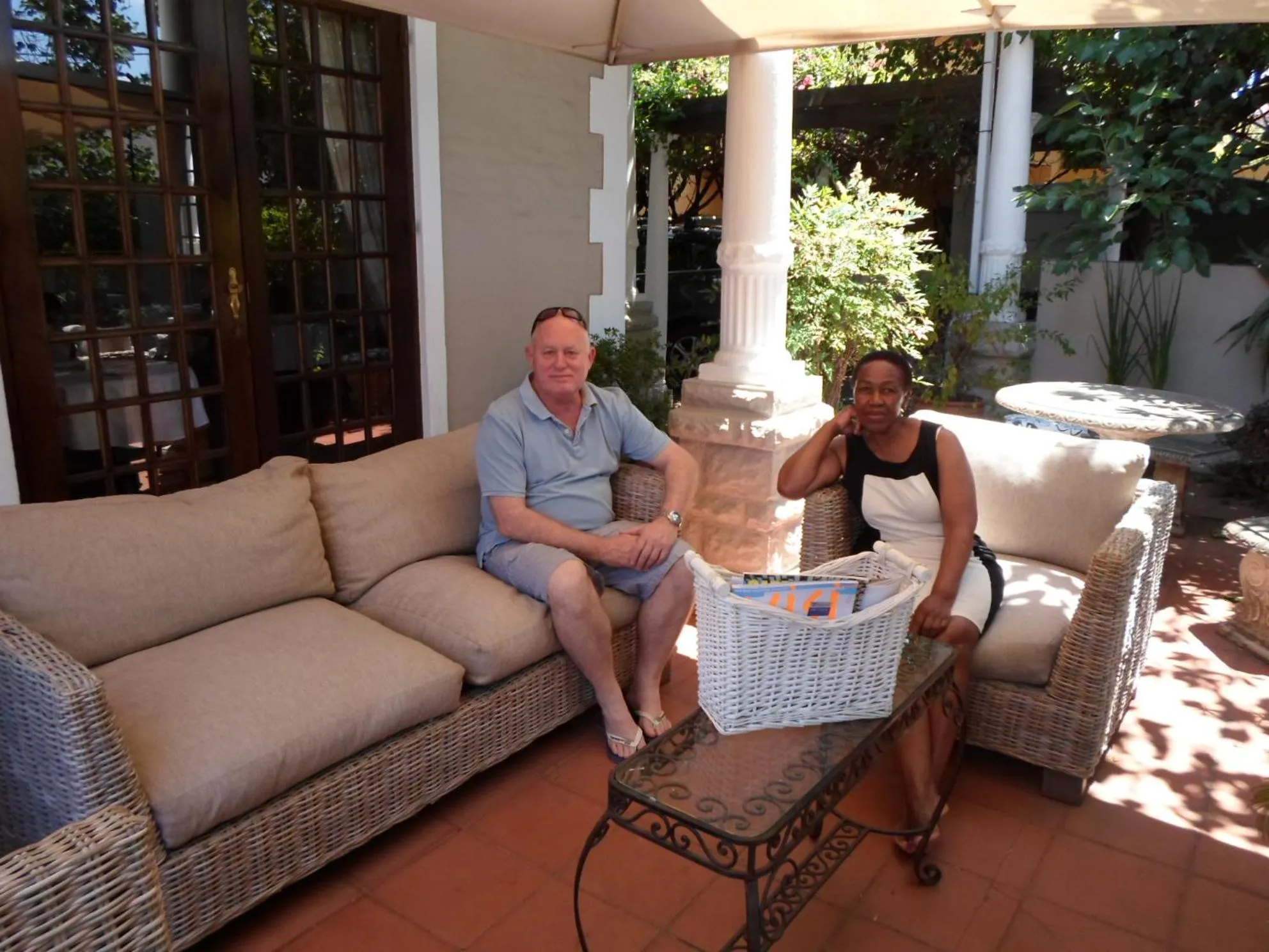 Patio in Melville Turret Guesthouse