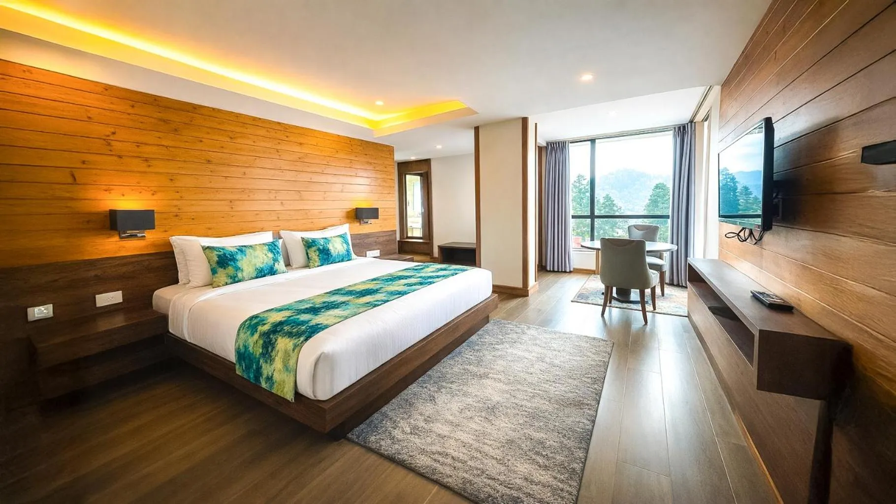 Bedroom, Bed in Yashshree Sanderling Mall Road