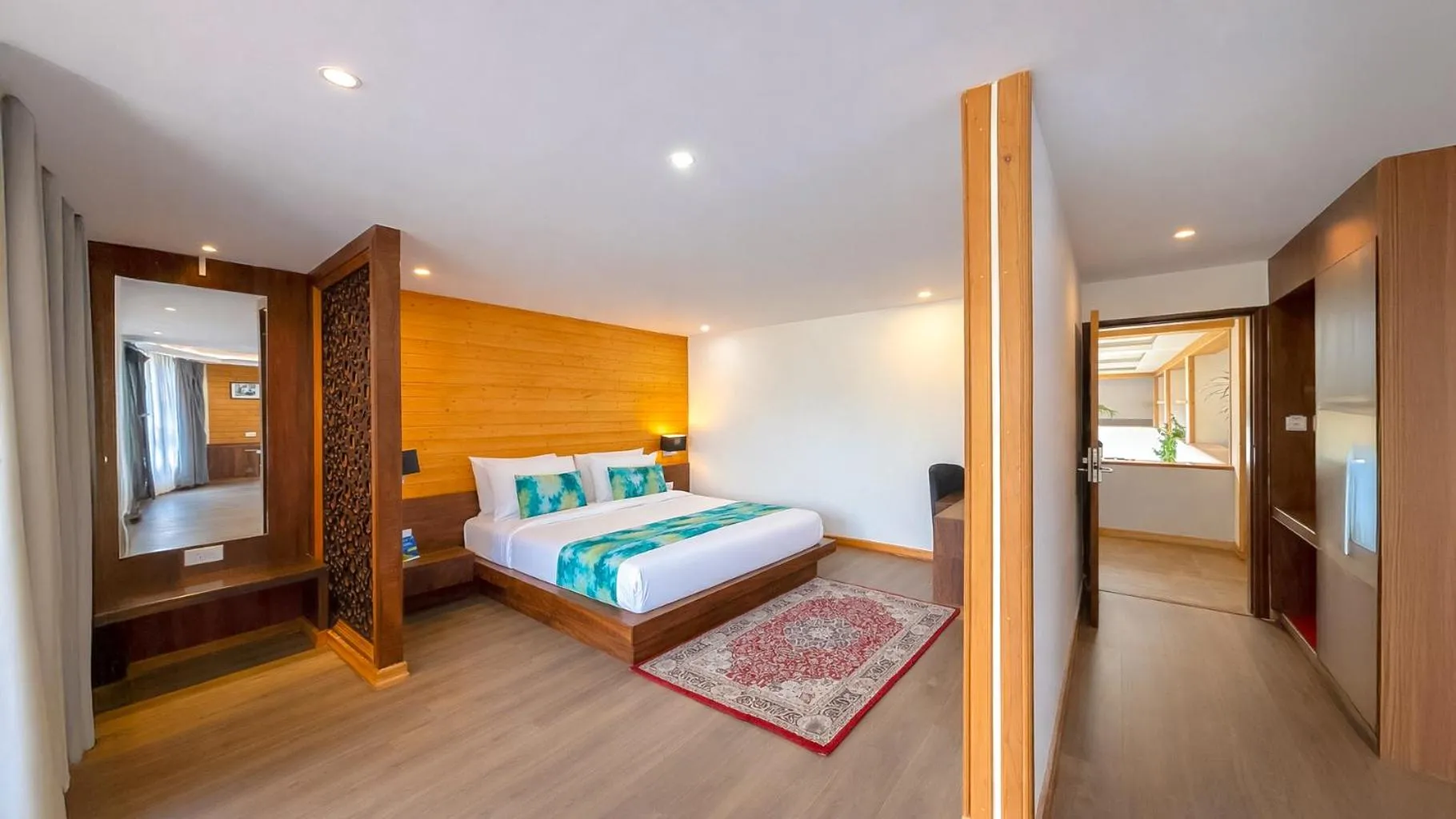 Bedroom, Bed in Yashshree Sanderling Mall Road