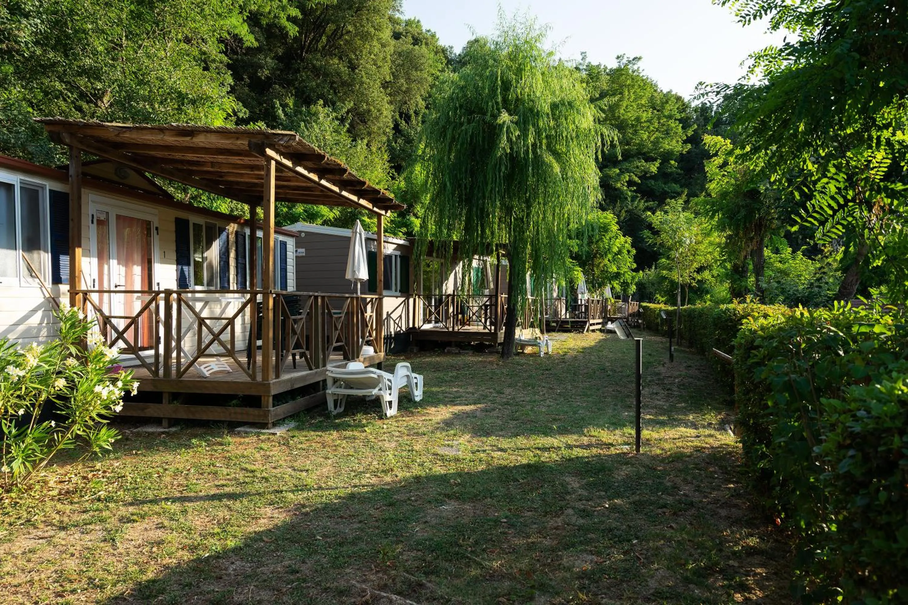 Patio in Camping Il Boschetto Di Piemma