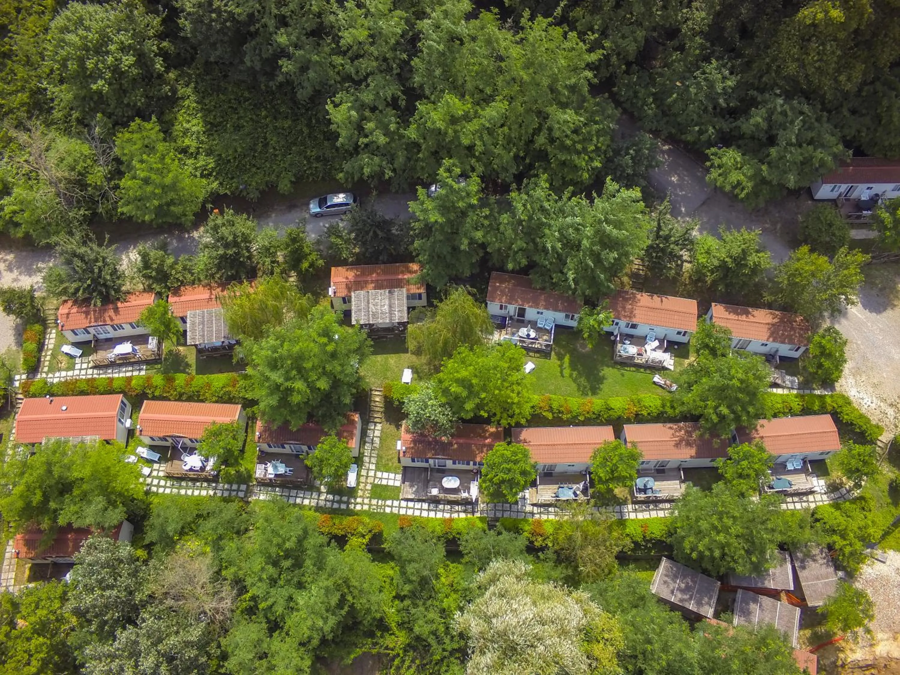 Bird's eye view in Camping Il Boschetto Di Piemma