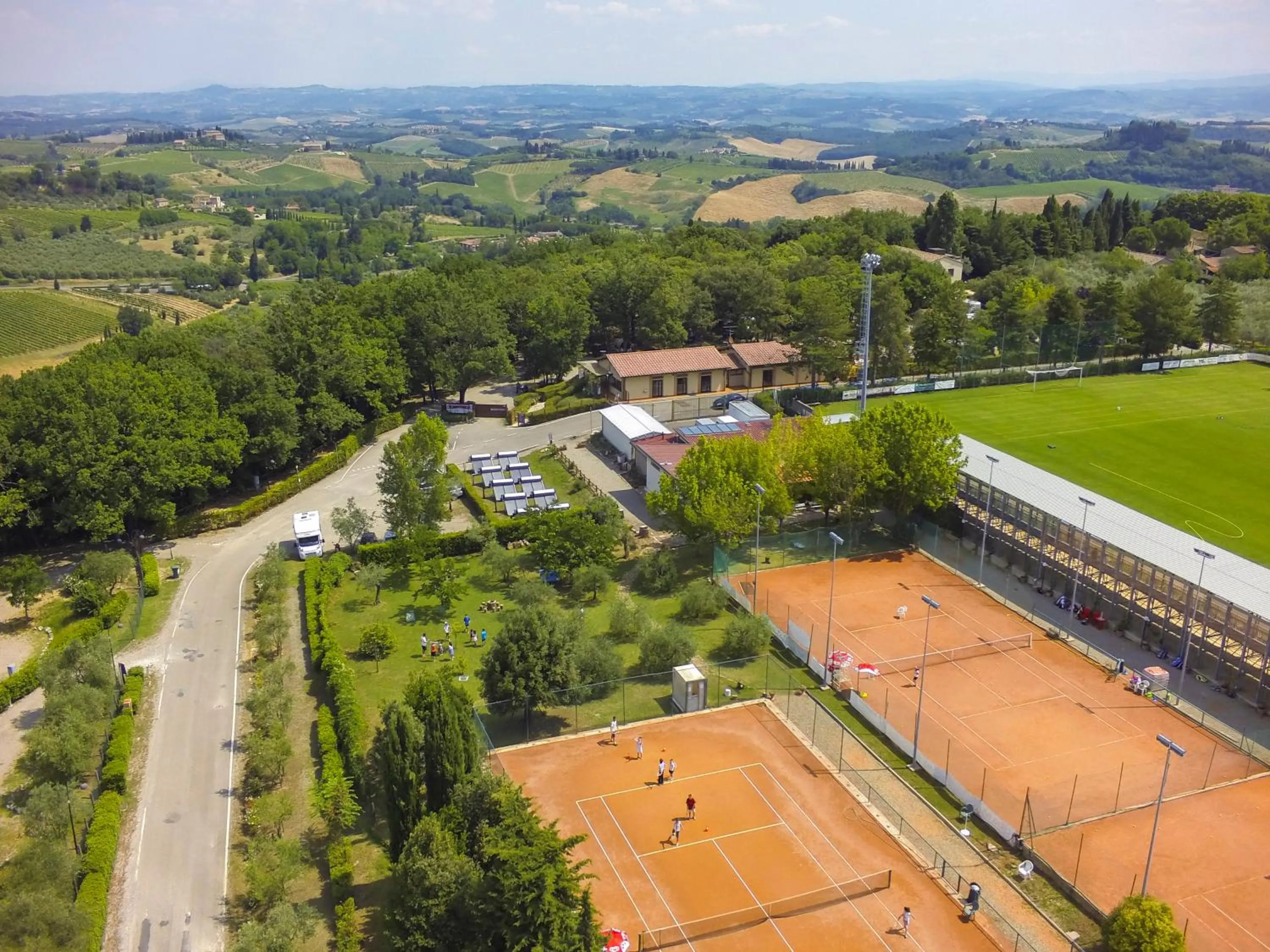 Bird's eye view in Camping Il Boschetto Di Piemma