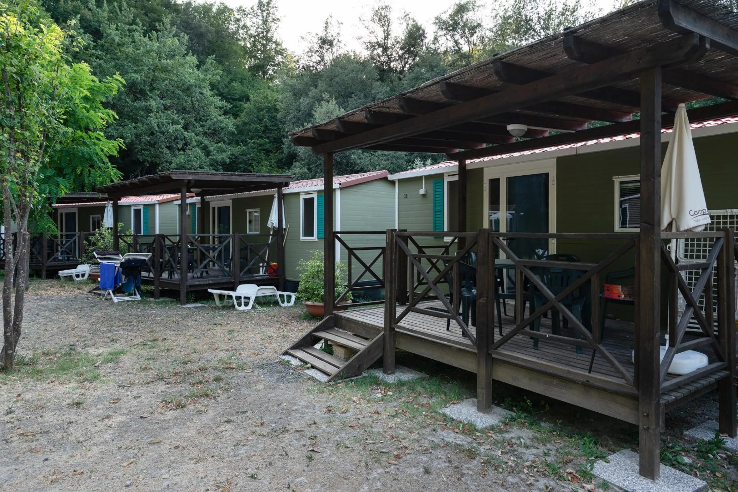 Patio in Camping Il Boschetto Di Piemma