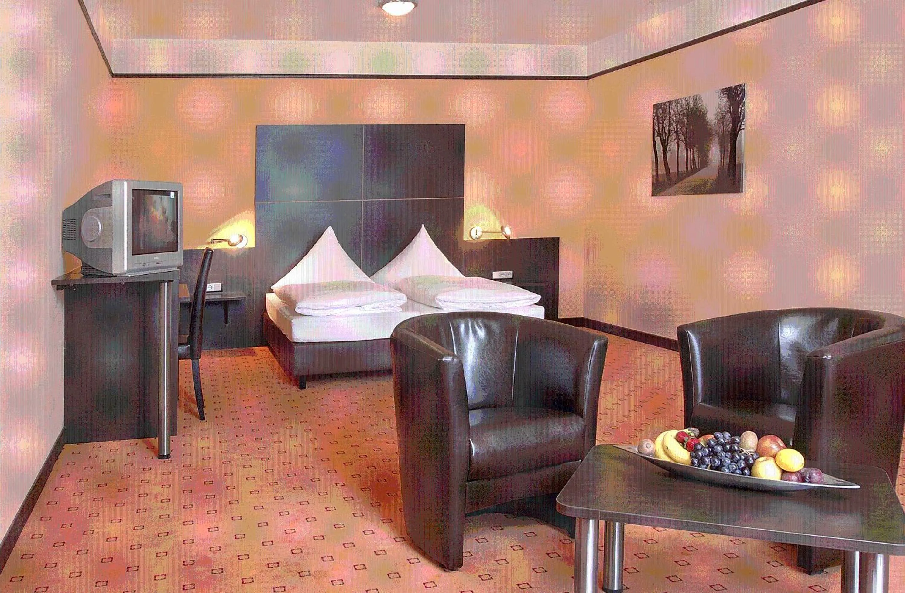 Bed in Müllers Landhotel