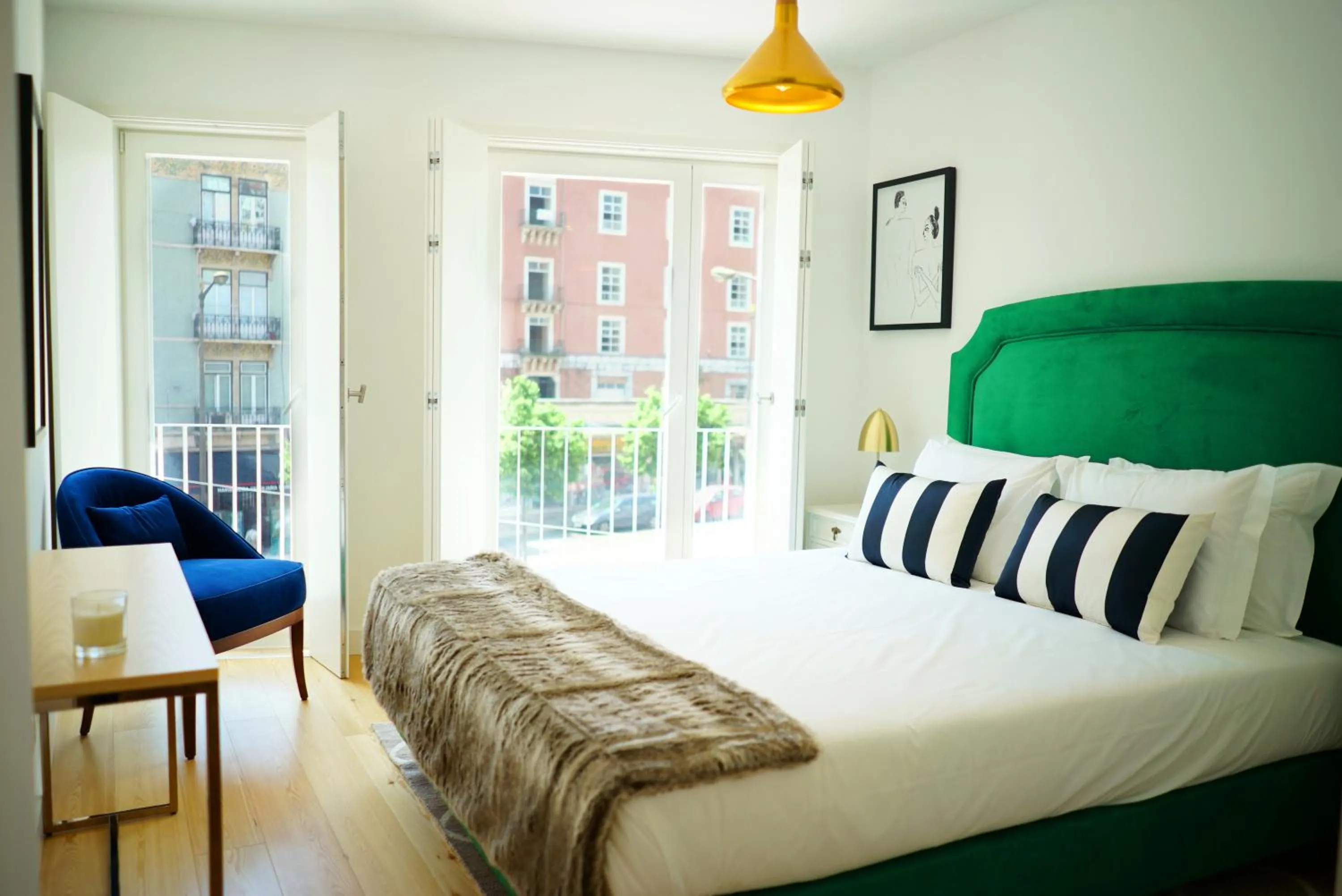 Decorative detail, Bed in Casas da Baixa - Vila Intendente