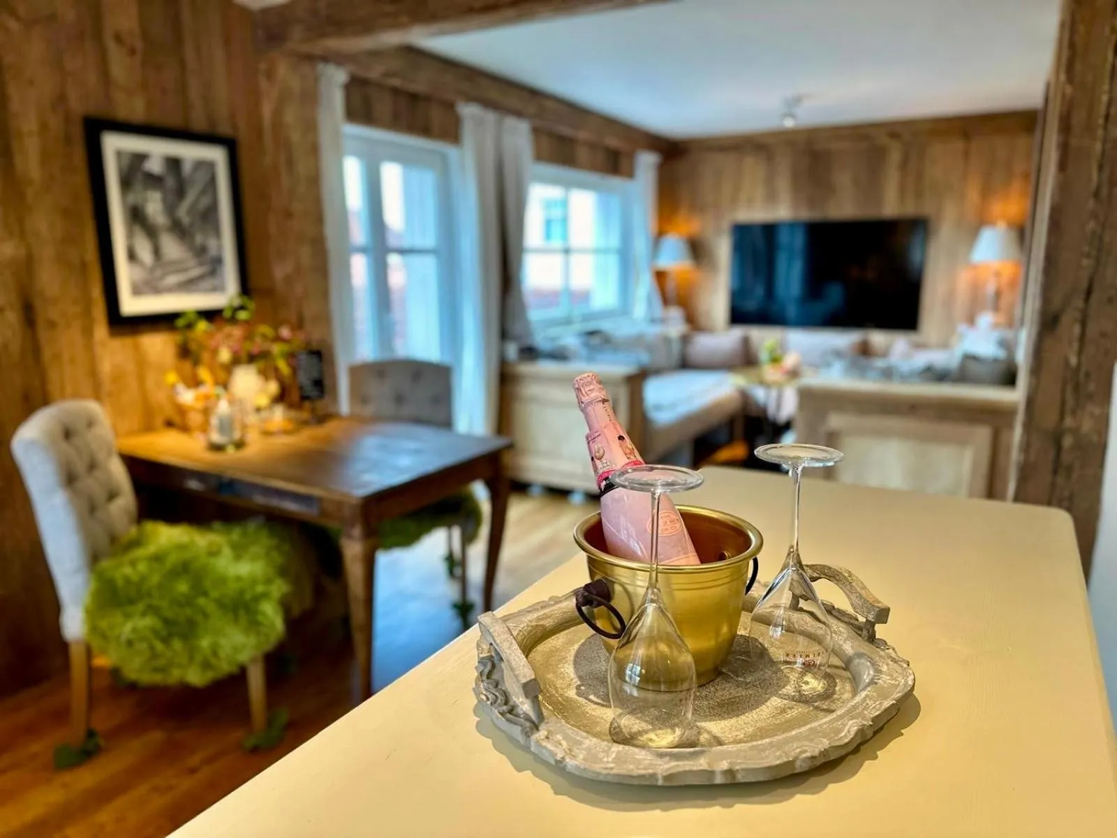 kitchen in Weißt Du noch - Gästehäuser & Suiten