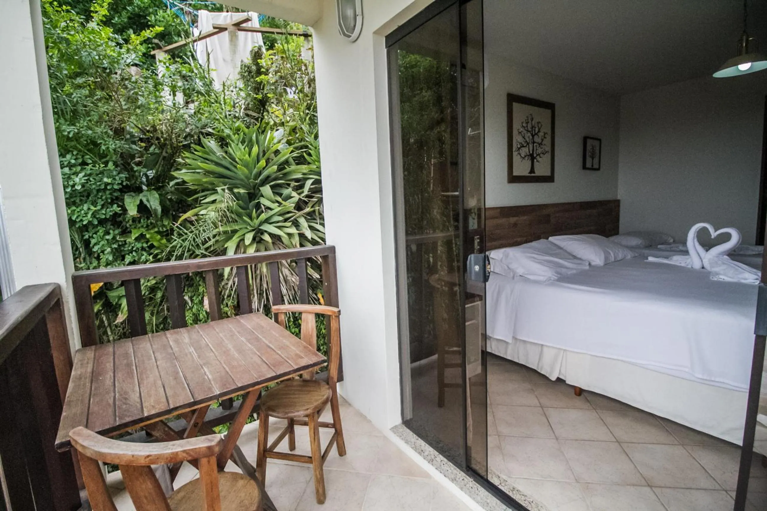 Balcony/Terrace, Bed in Pousada Al Mare